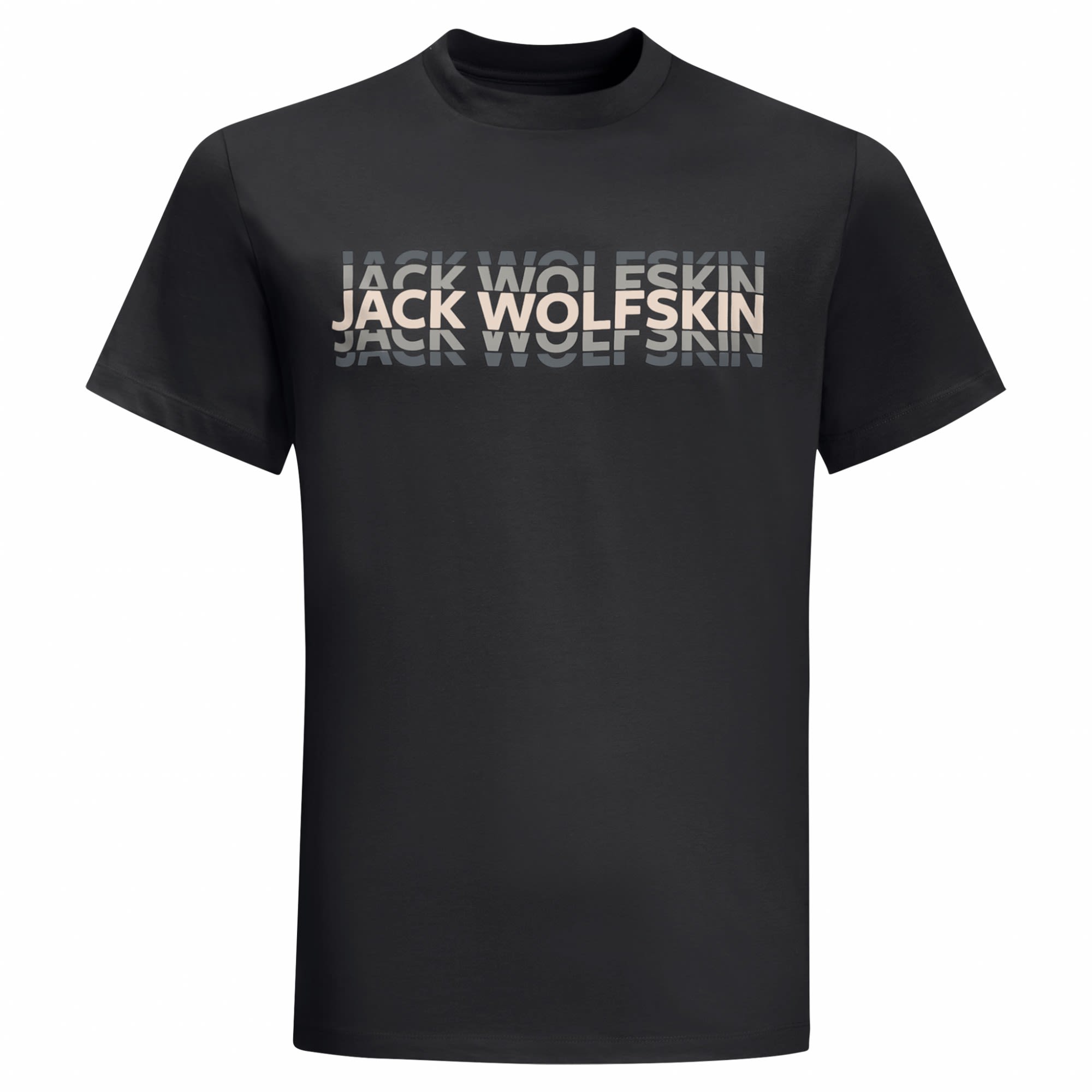 Jack Wolfskin Strobe T Schwarz- Male Kurzarm-Shirts- Grsse M - Farbe Black