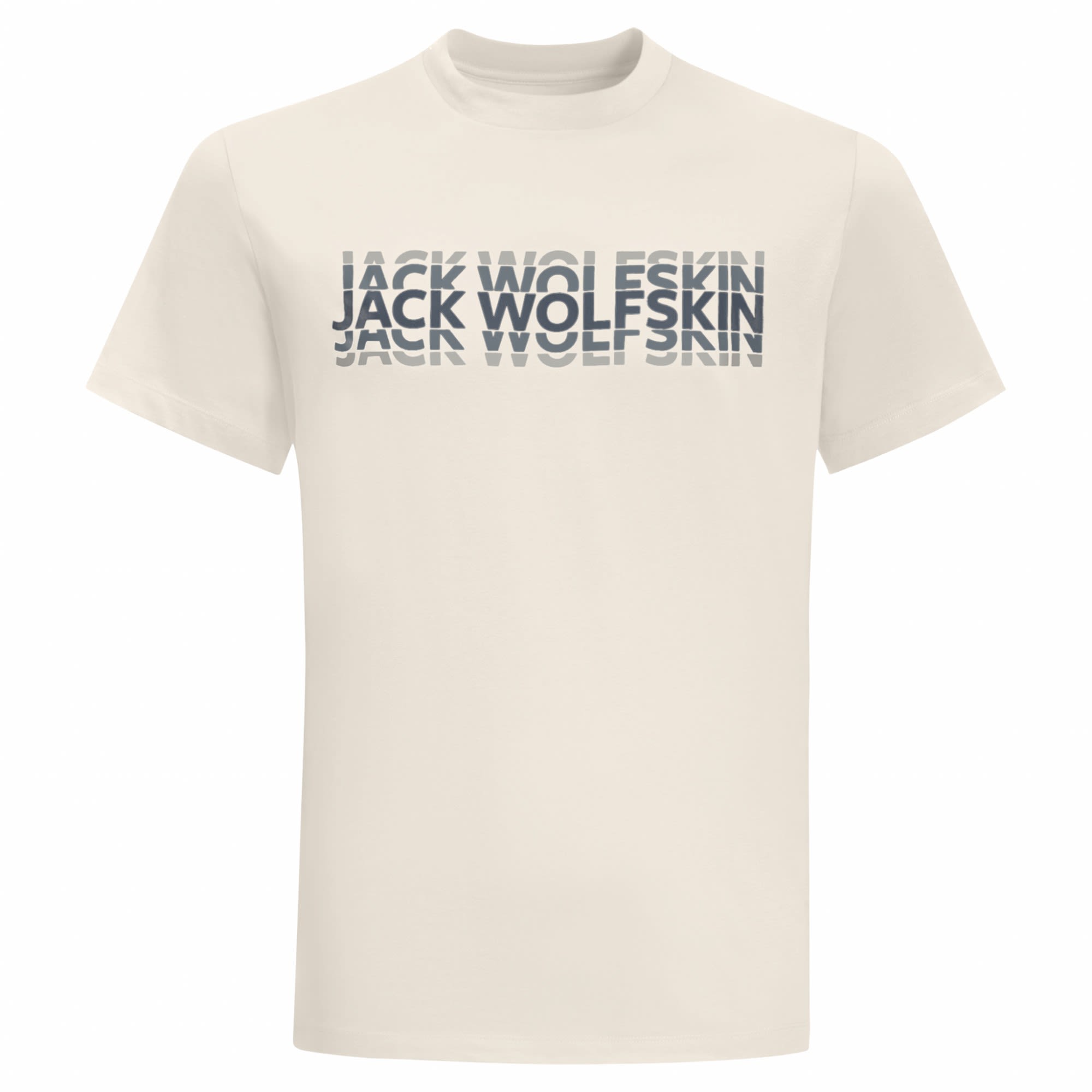 Jack Wolfskin Strobe T Weiss- Male Kurzarm-Shirts- Grsse XL - Farbe Cotton White