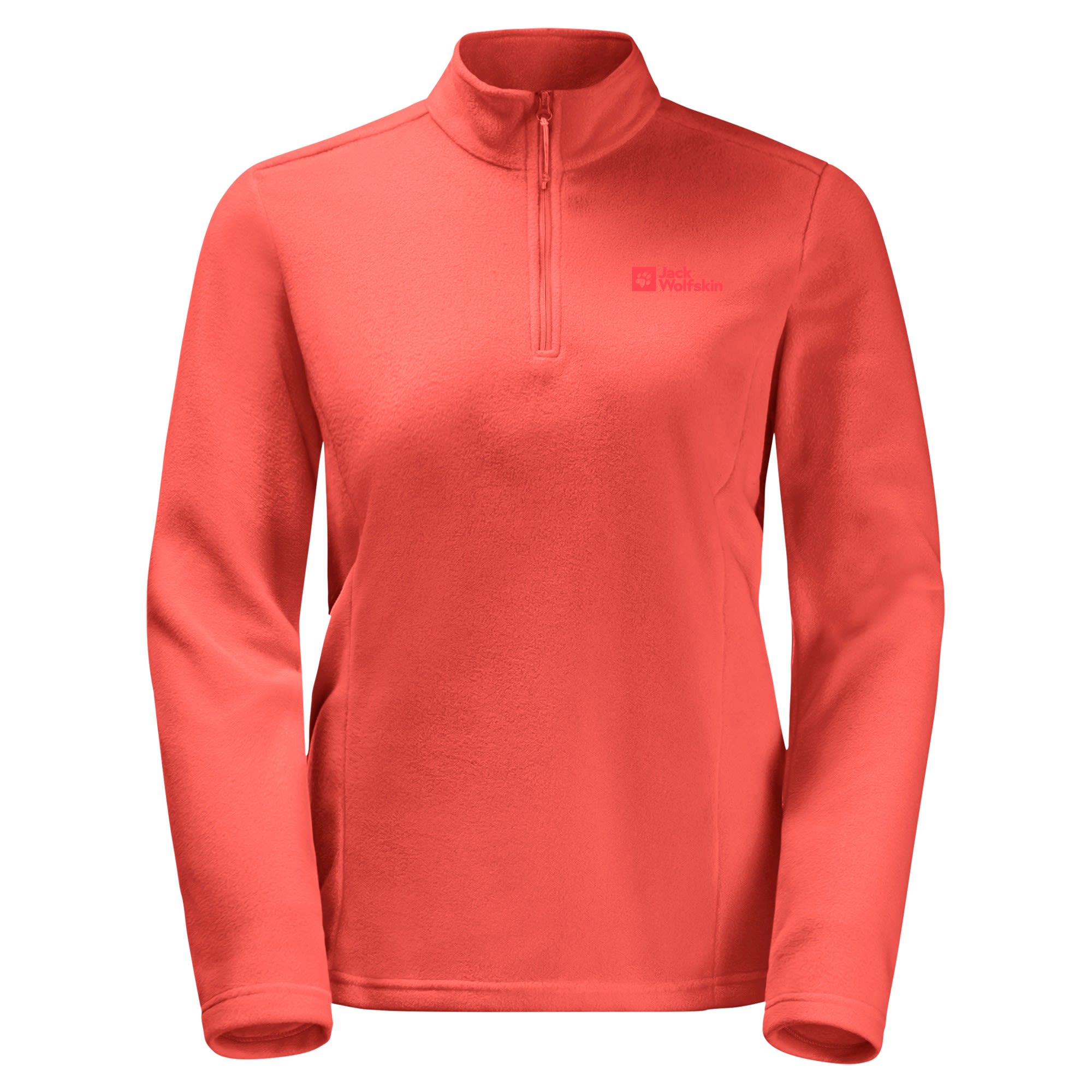 Jack Wolfskin Taunus HZ Orange- Female Polartec(R) Fleece- und Powerstretch-Pullover- Grsse XXL - Farbe Hot Coral