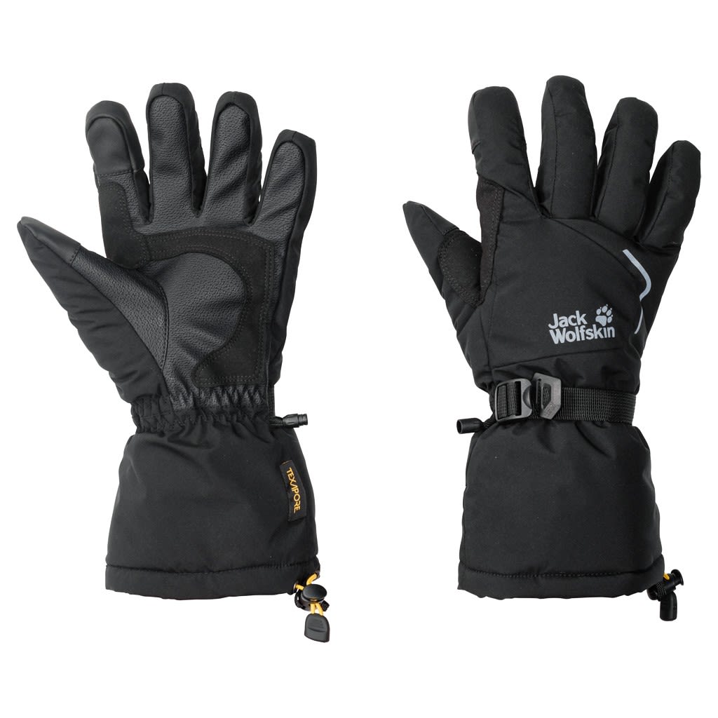 Jack Wolfskin Texapore Big White Glove Schwarz- Fingerhandschuhe- Grsse XS - Farbe Black
