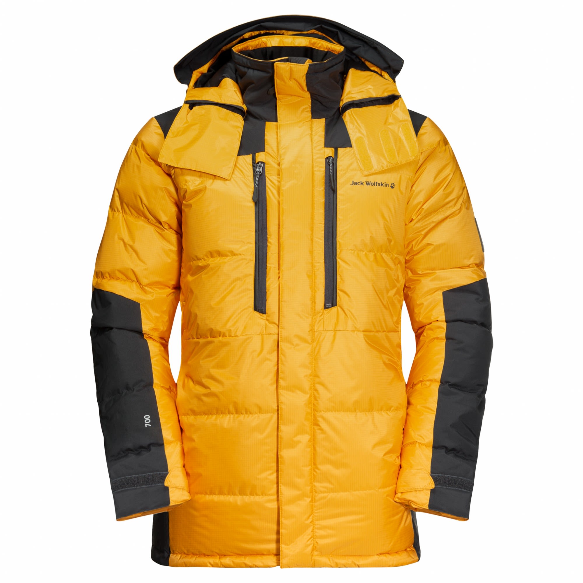 Jack Wolfskin THE Cook Parka Gelb- Daunen Freizeitmntel- Grsse S - Farbe Burly Yellow XT