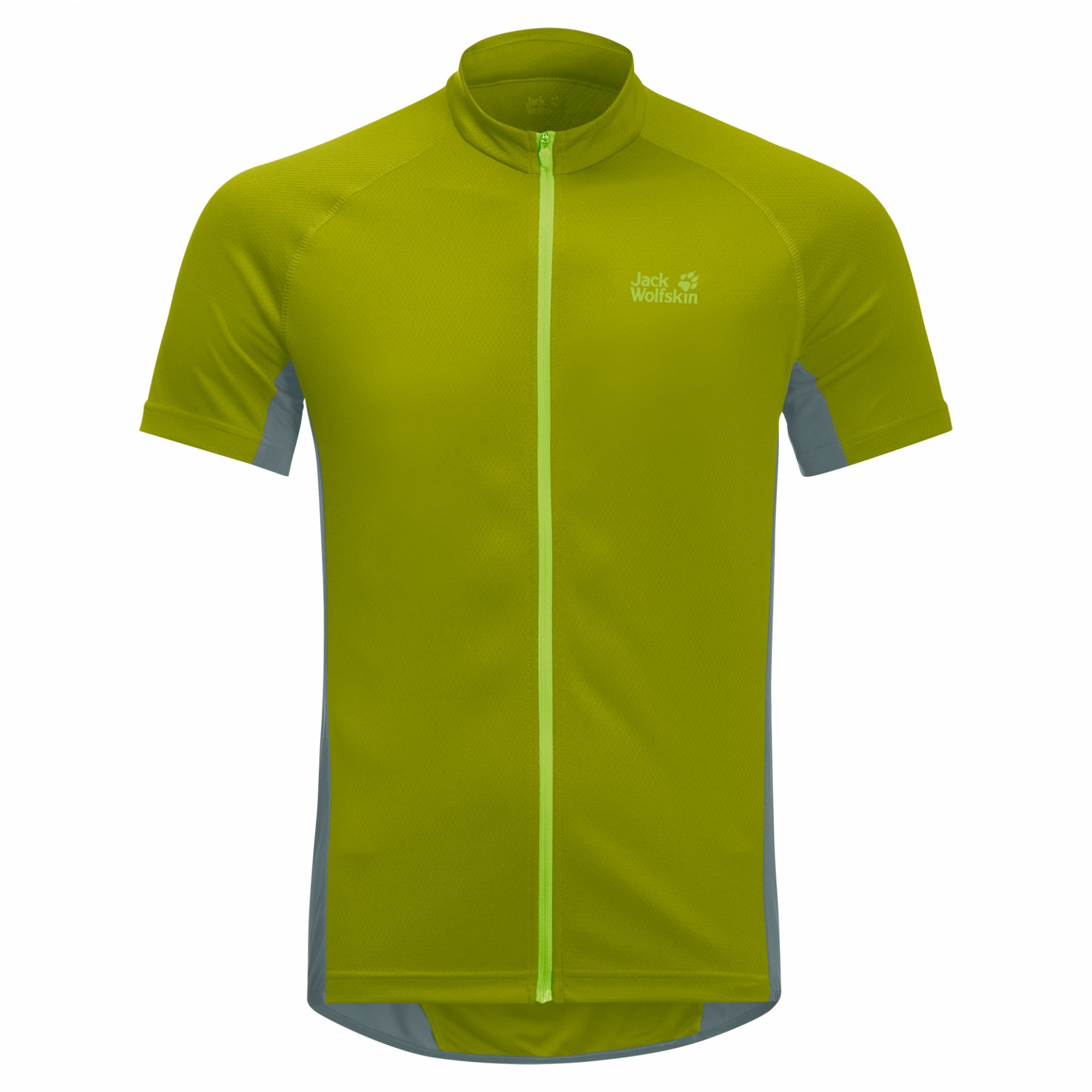 Jack Wolfskin Tourer Fullzip T Grn- Male Kurzarm-Shirts- Grsse S - Farbe Golden Cypress