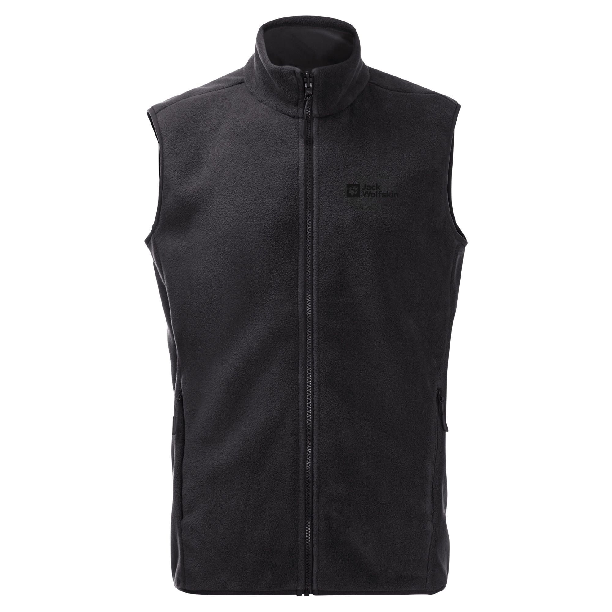 Jack Wolfskin Waldsteig Full-Zip Vest Schwarz- Male Polartec(R) Fleecewesten- Grsse S - Farbe Black