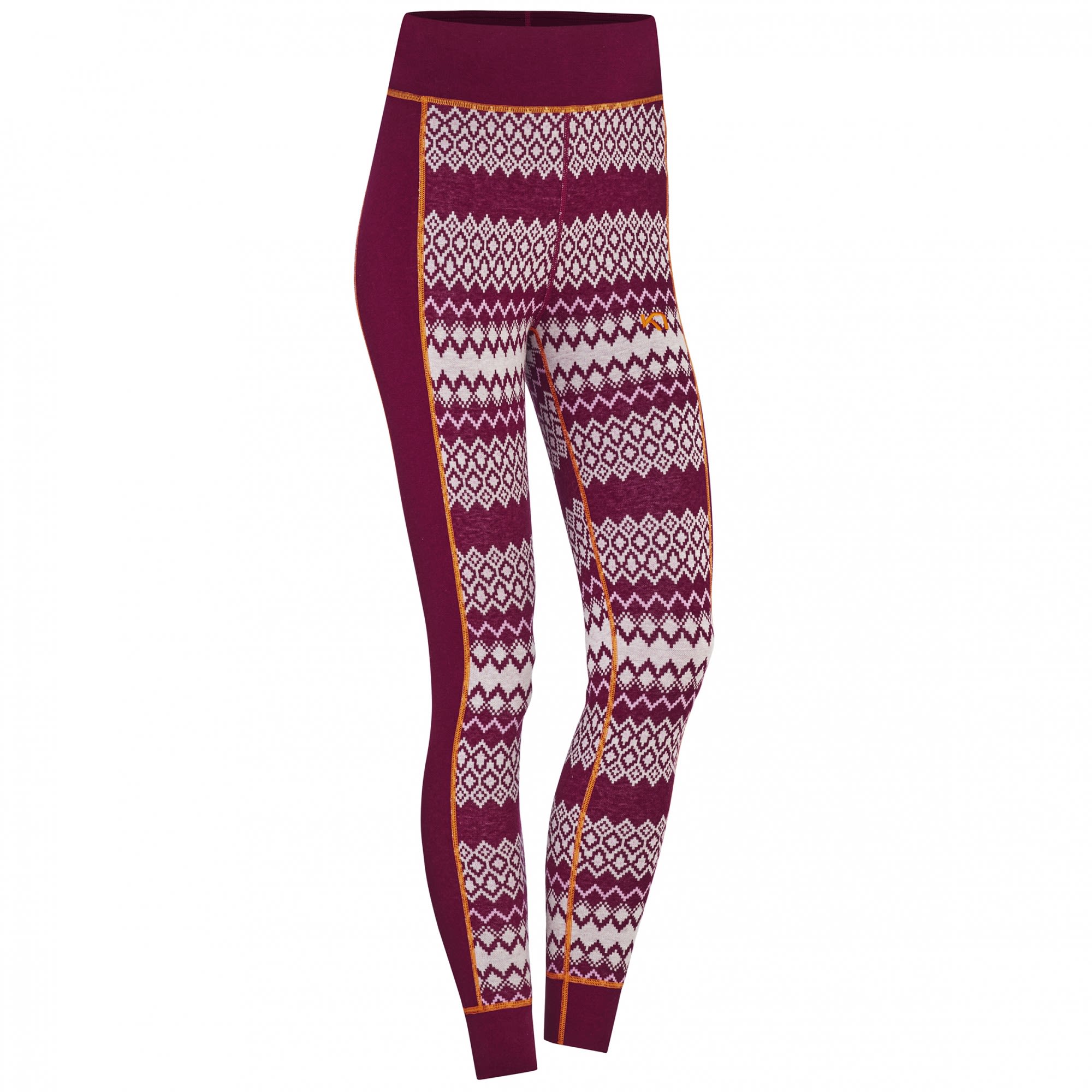 Kari Traa Agnes Pant Rot- Female Merino Lange Unterhosen- Grsse L - Farbe Fancy
