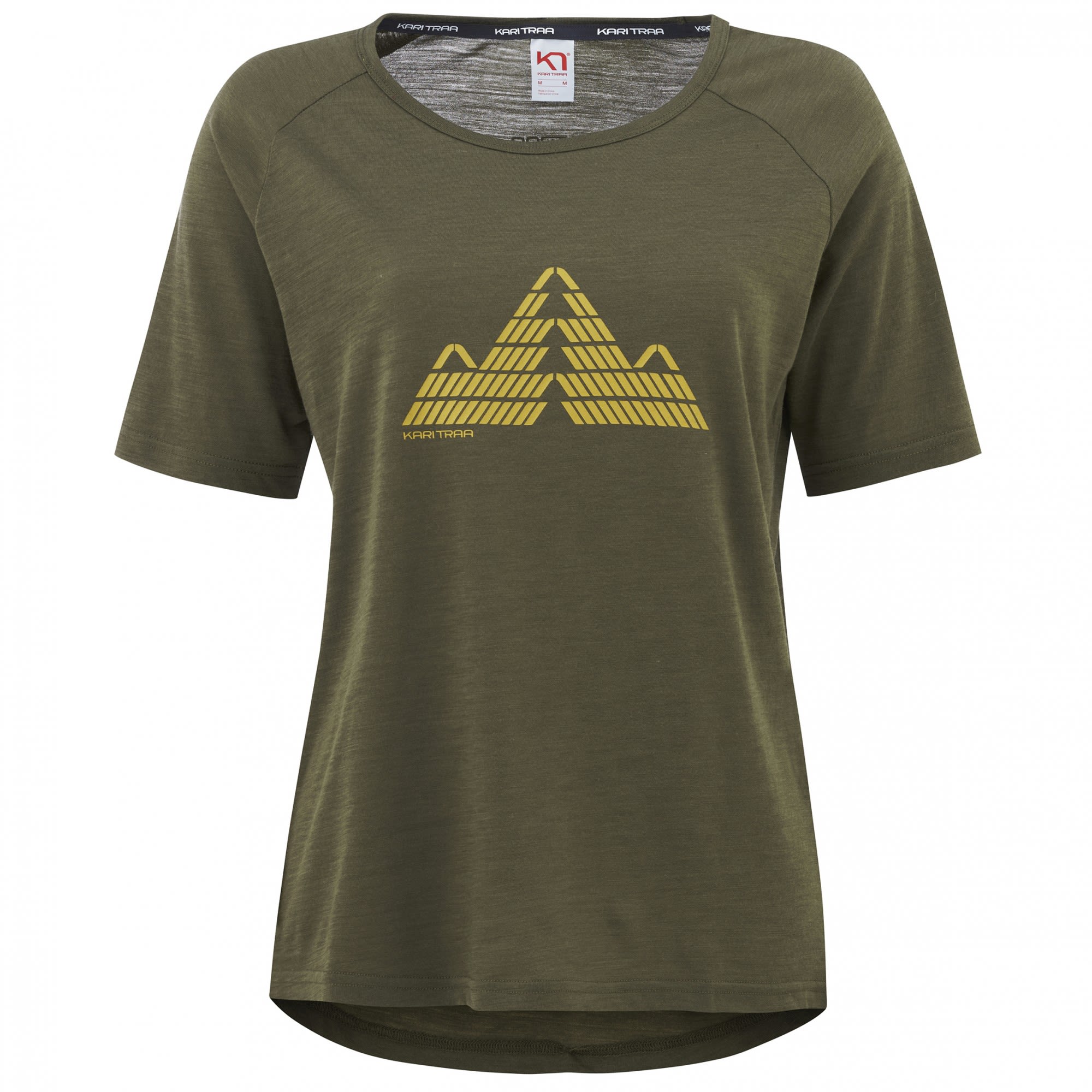 Kari Traa ANE Short Sleeve Oliv- Female Kurzarm-Shirts- Grsse S - Farbe Tweed