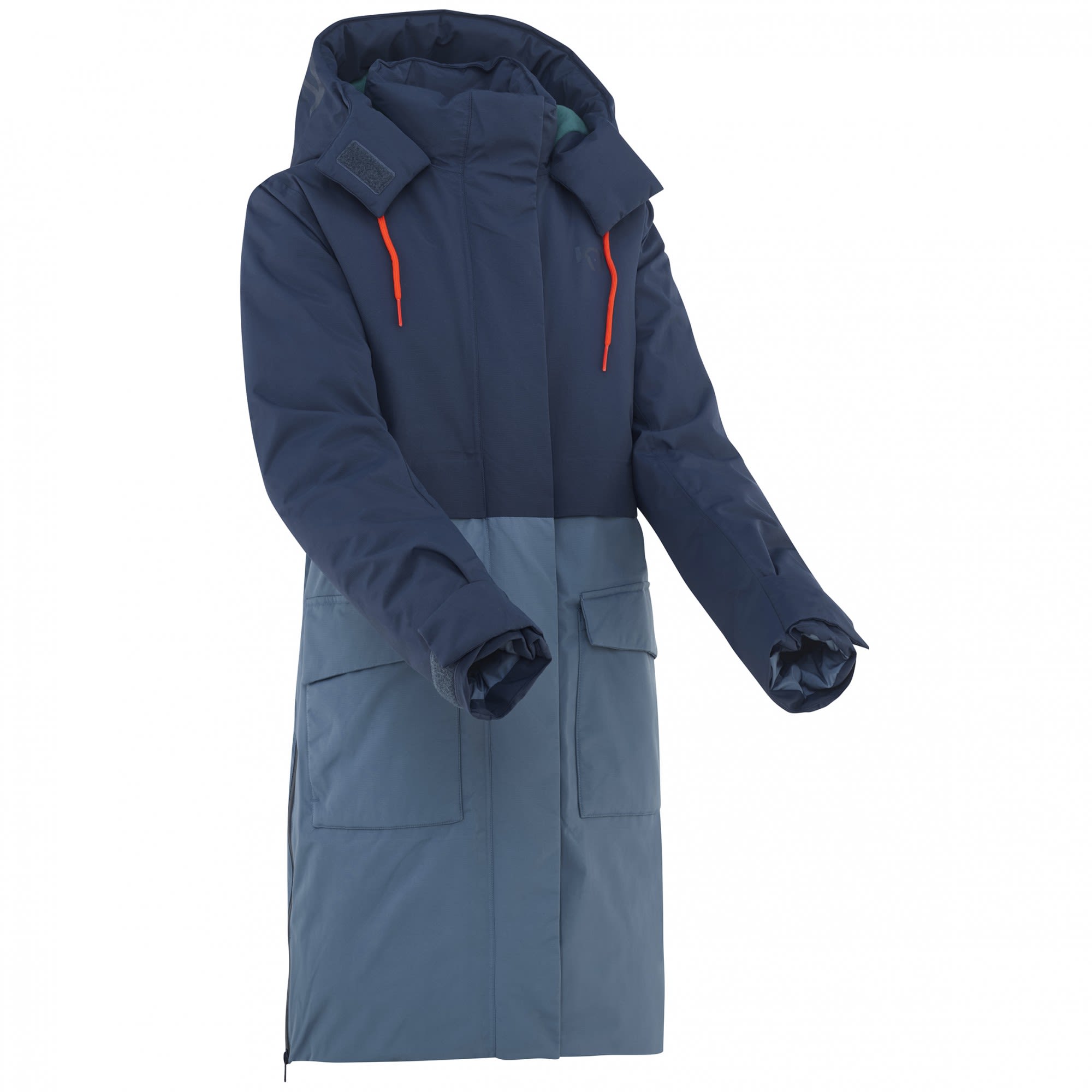 Kari Traa Anna Parka Colorblock - Blau- Female Ponchos und Capes- Grsse S - Farbe Marin