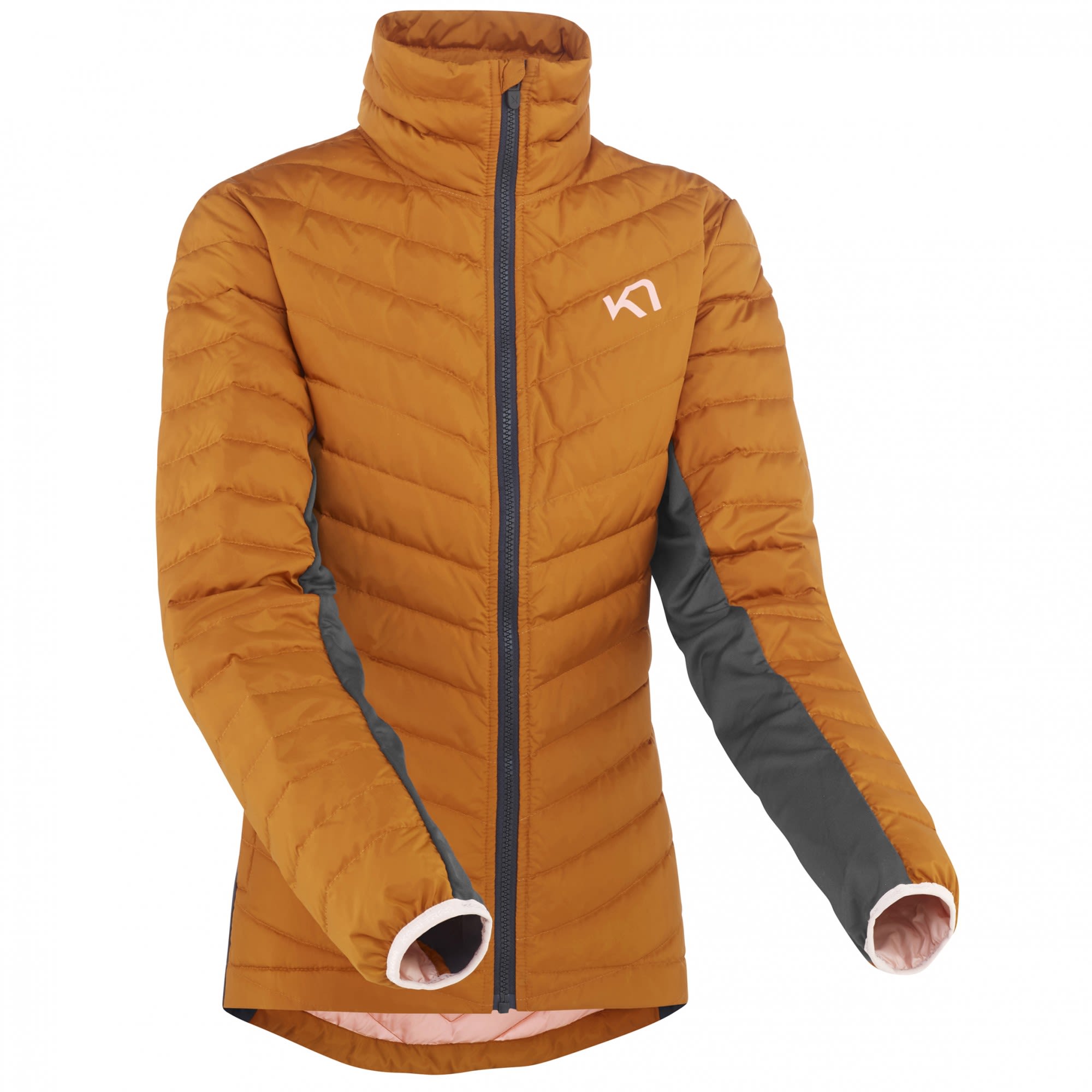 Kari Traa EVA Down Jacket Braun - Orange- Female Daunen Anoraks- Grsse L - Farbe Hazel