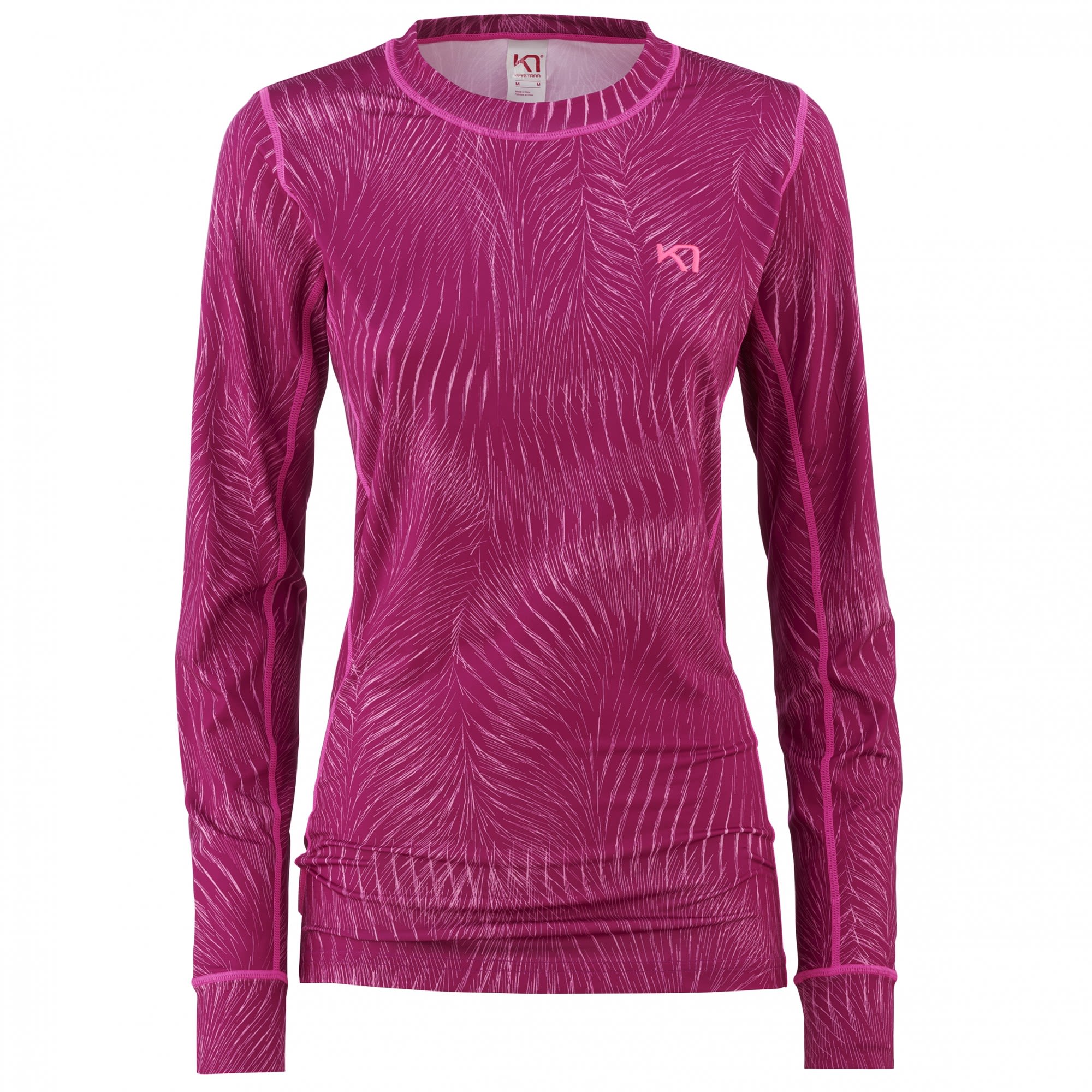 Kari Traa Fantastisk Long-Sleeve Pink- Female Langarm-Shirts- Grsse XS - Farbe Fucha