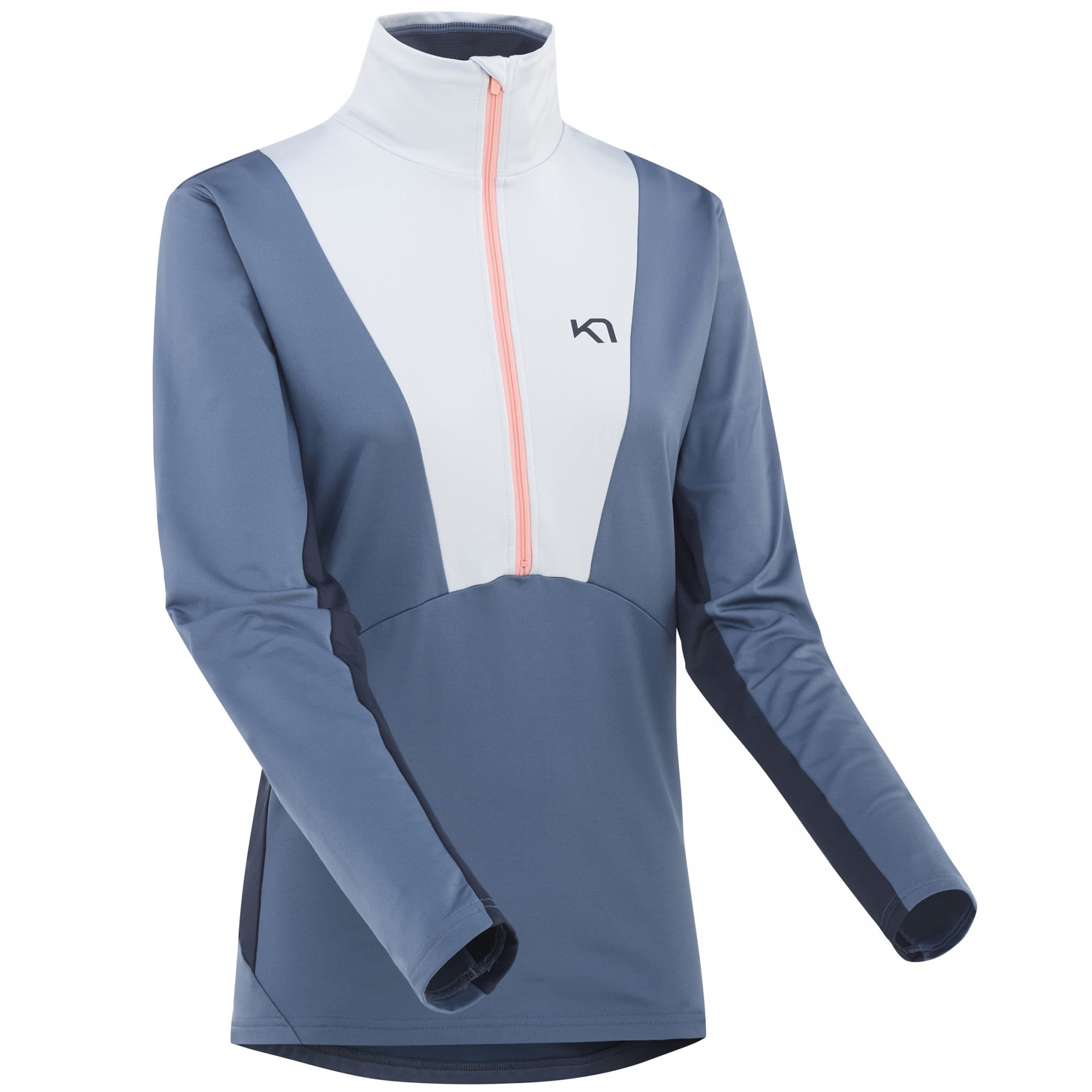 Kari Traa Karen Midlayer Colorblock - Blau- Female Sweaters und Hoodies- Grsse M - Farbe Sail