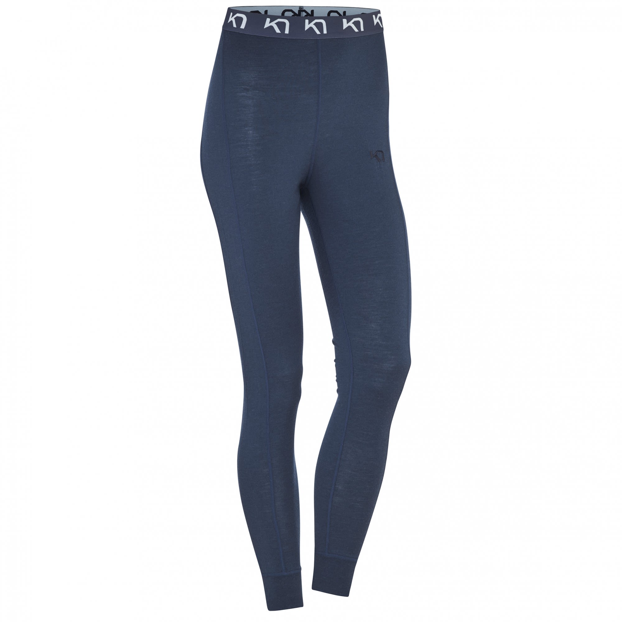 Kari Traa Klara High Waist Pant Blau- Female Merino Lange Unterhosen- Grsse S - Farbe Marin