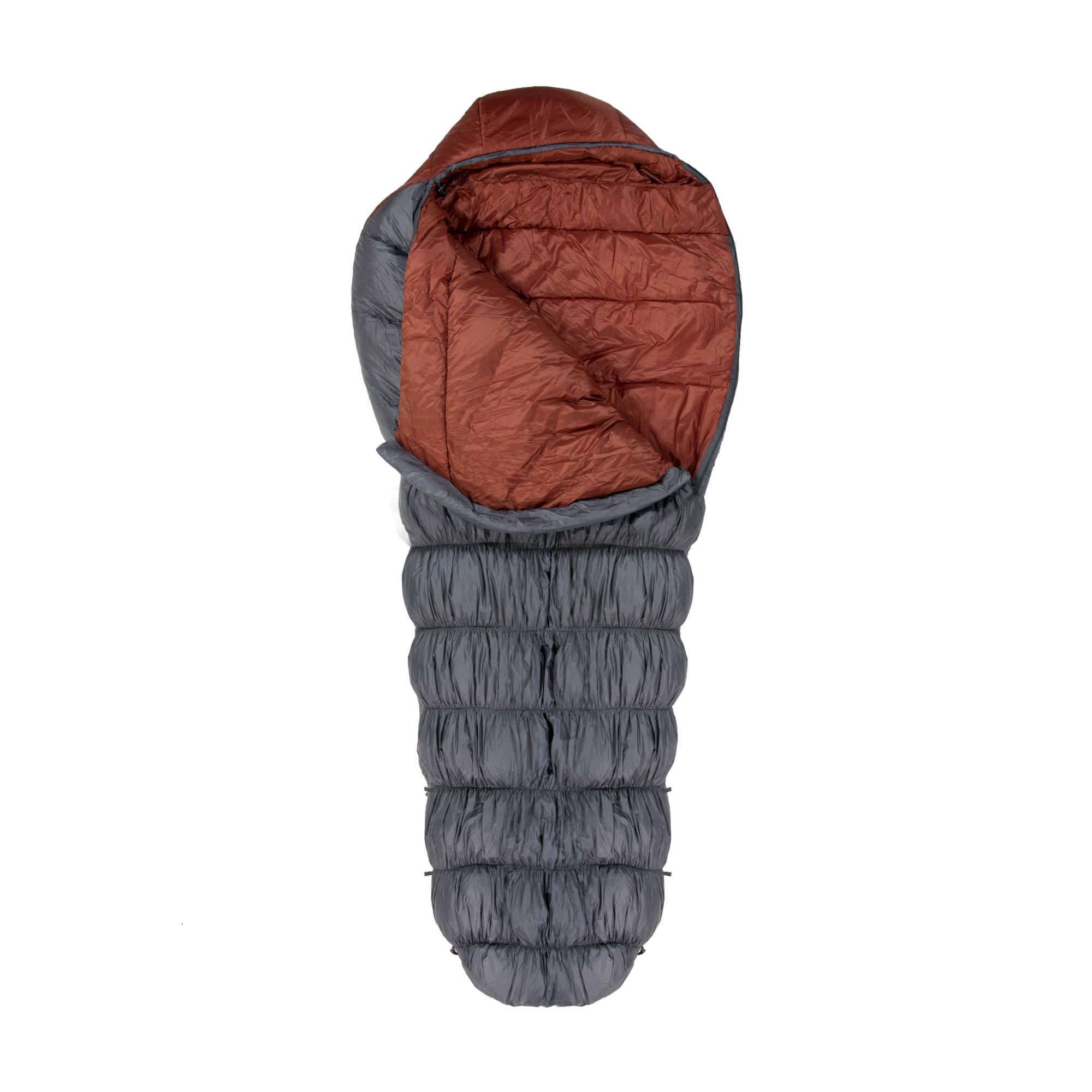 Klymit KSB 20 XL Sleeping Bag Grau- Daunen Kunstfaserschlafscke- Grsse 208 cm - Farbe Rust Red - Grey
