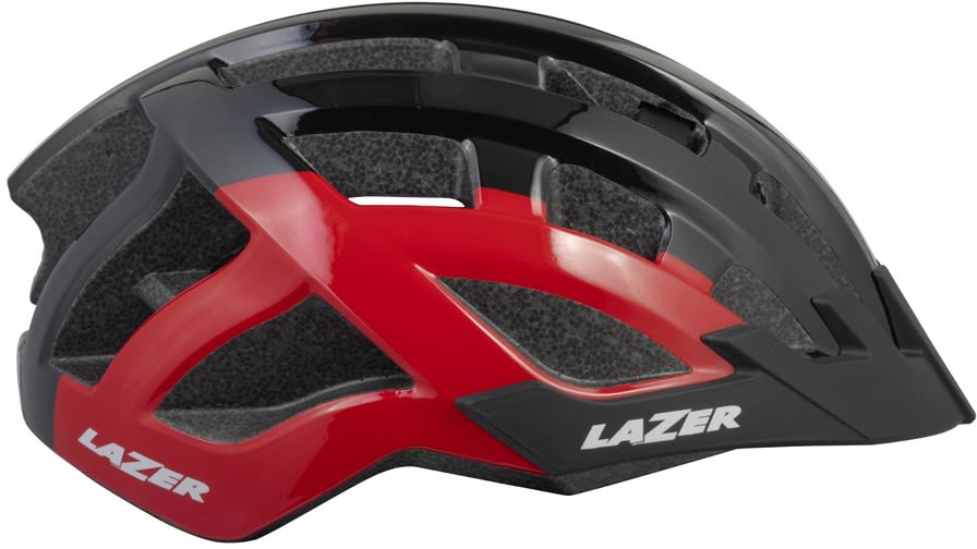 Lazer Compact DLX Schwarz- Fahrradhelme- Grsse One Size - Farbe Black Red