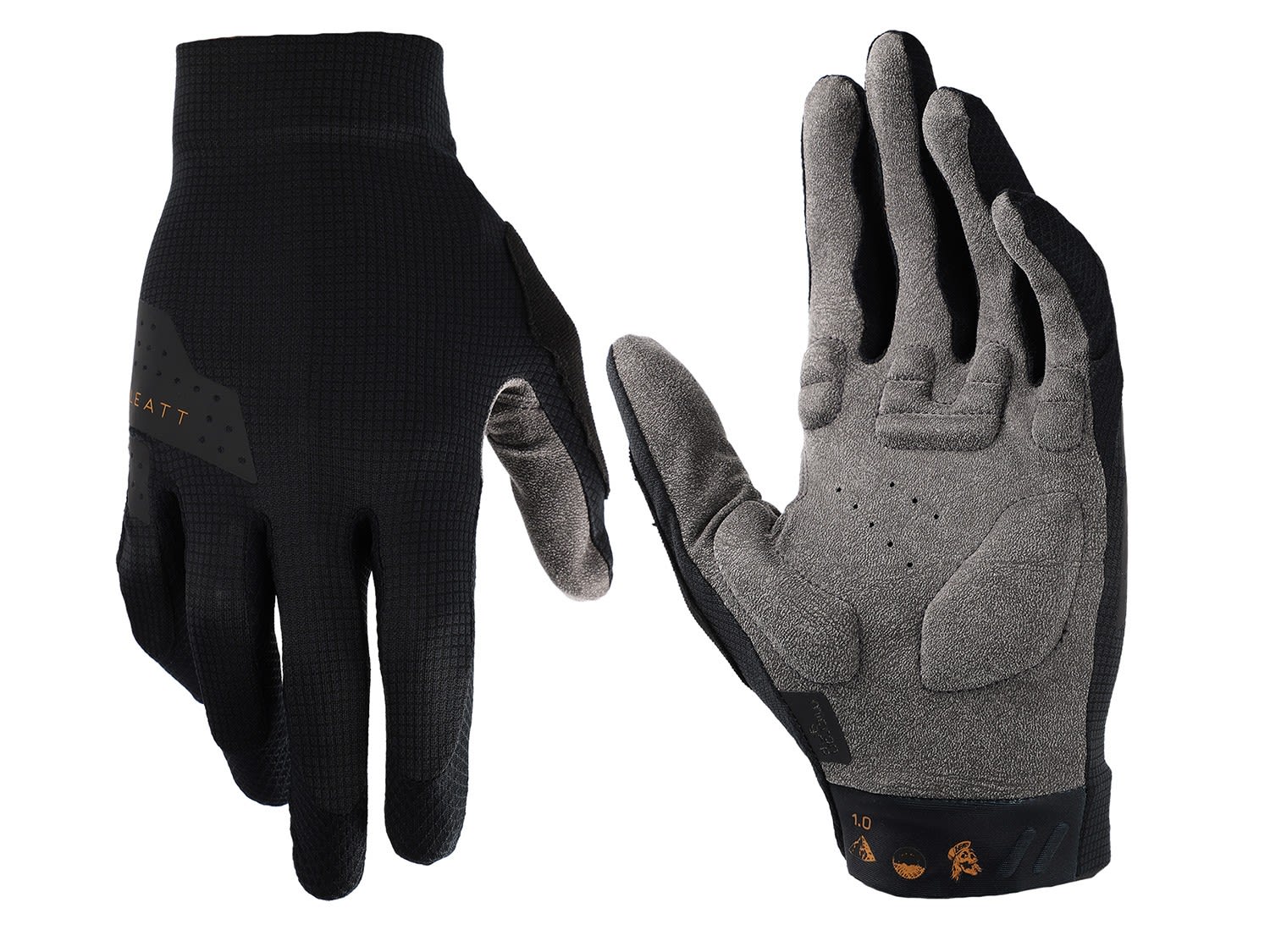 Leatt Glove MTB 1-0 Padded Palm Schwarz- Fingerhandschuhe- Grsse S - Farbe Black unter Leatt
