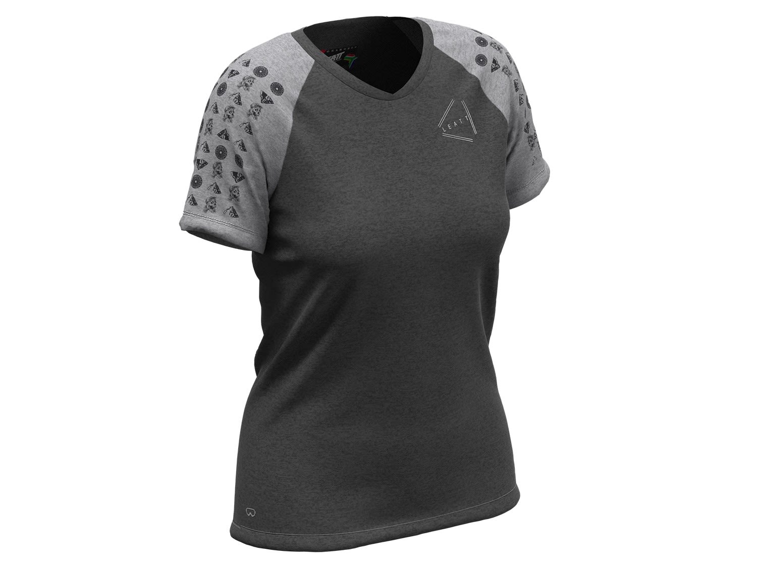 Leatt MTB All Mountain 2-0 Jersey Grau- Female Kurzarm-Shirts- Grsse L - Farbe Black