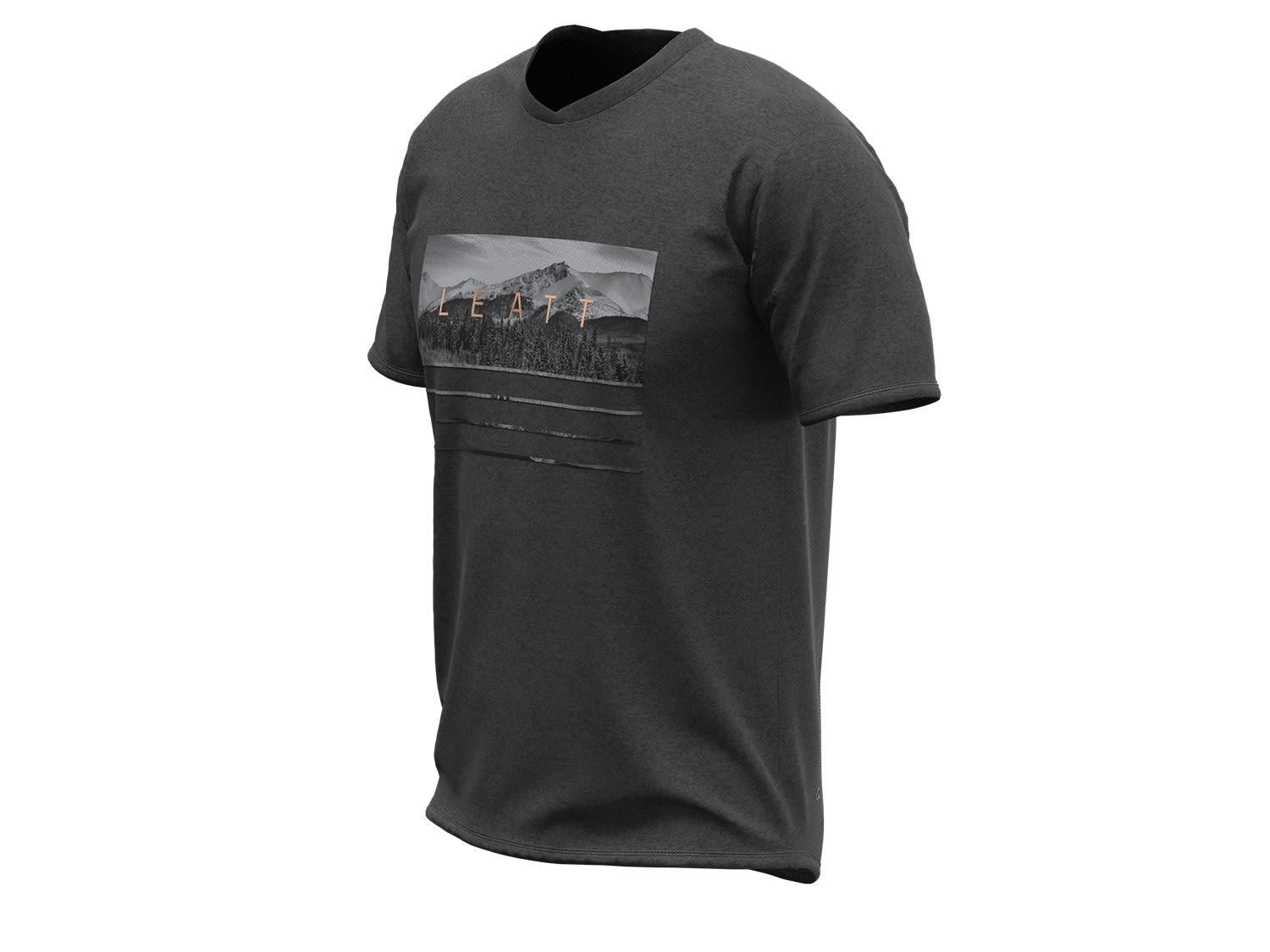 Leatt MTB All Mountain 2-0 Junior Jersey Grau- Kurzarm-Shirts- Grsse M - Farbe Black