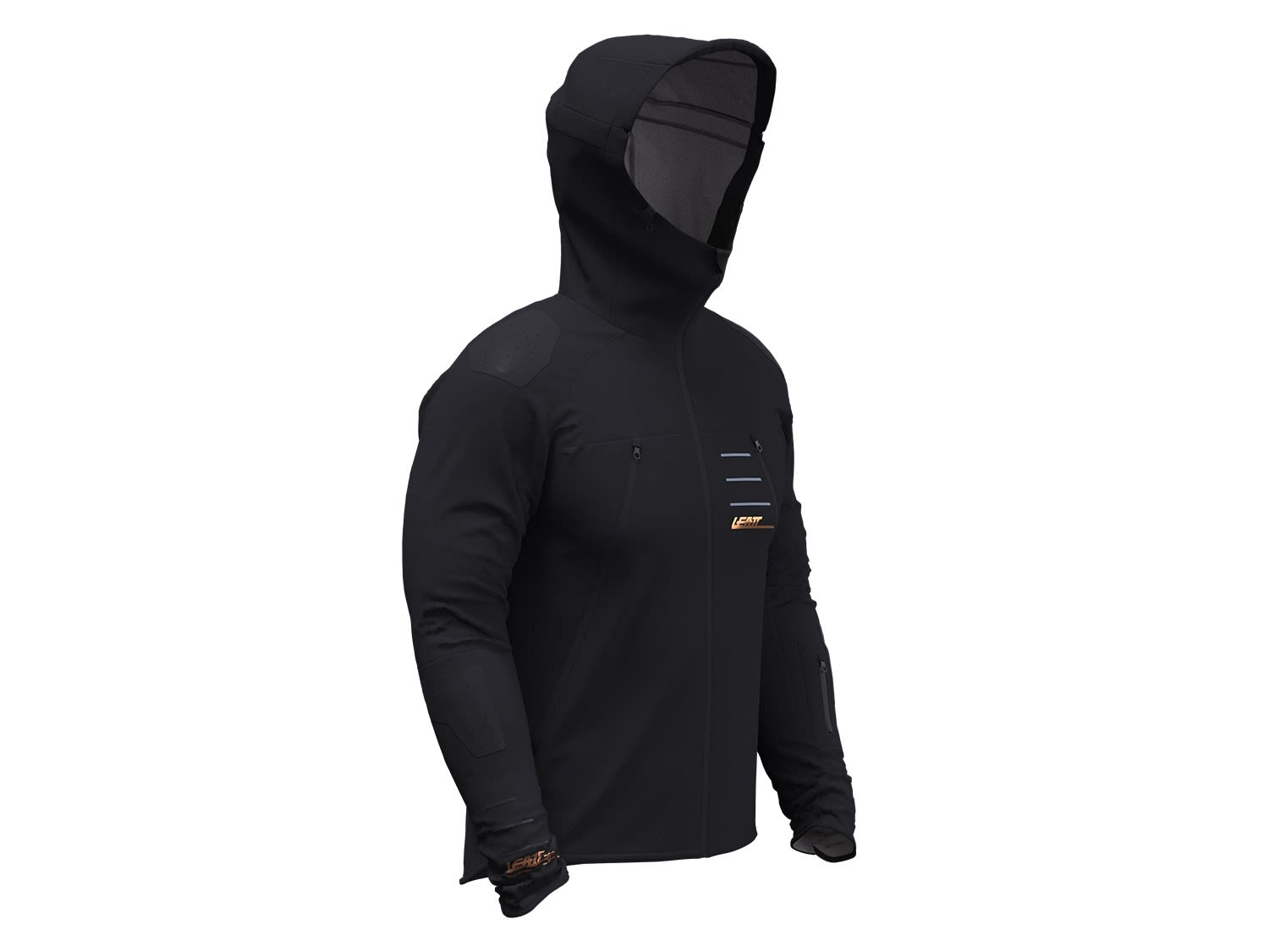 Leatt MTB All Mountain 4-0 Jacket Schwarz- Male Regenjacken und Hardshells- Grsse 3XL - Farbe Black