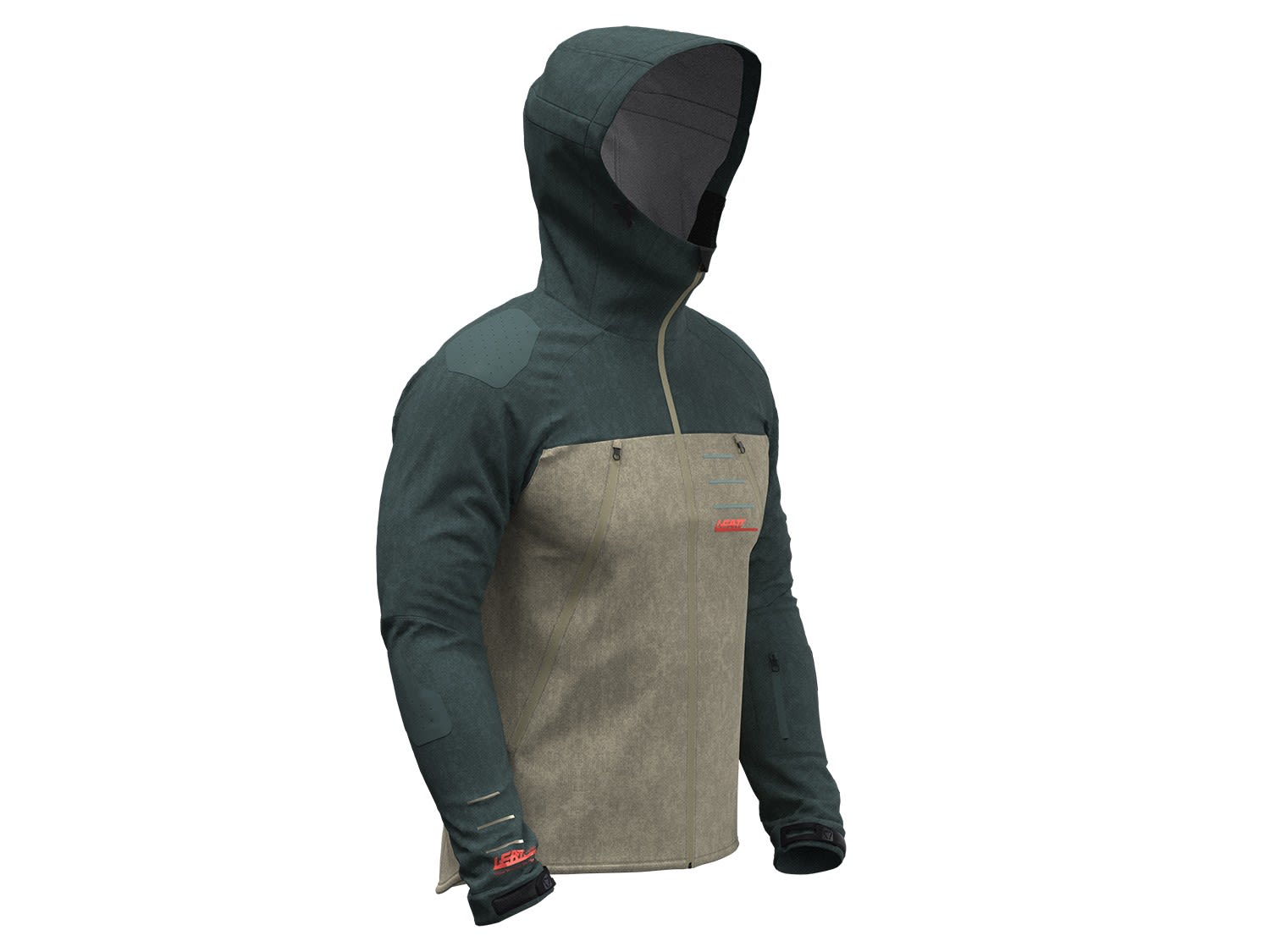 Leatt MTB All Mountain 5-0 Jacket Colorblock- Male Windbreaker- Grsse XL - Farbe Ivy