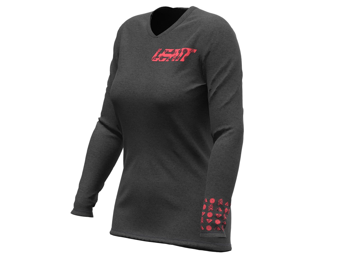 Leatt MTB Gravity 2-0 Jersey Grau- Female Langarm-Shirts- Grsse M - Farbe Black