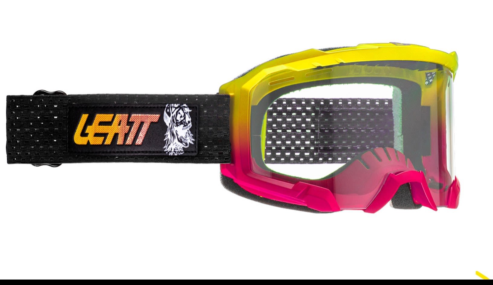 Leatt Velocity 4-0 Iriz Goggle MTB Gelb - Pink- Fahrradbrillen- Grsse One Size - Farbe 80s Skull