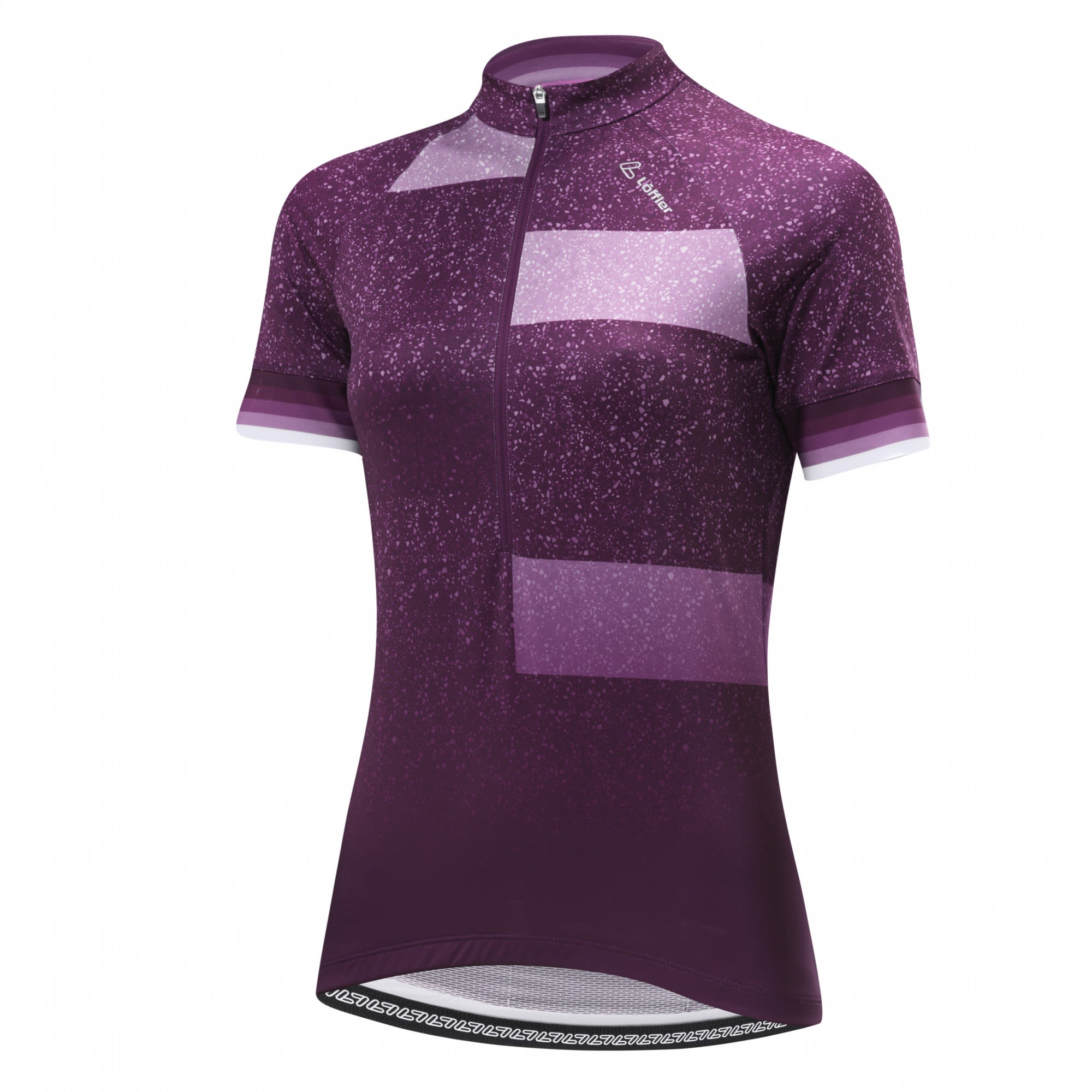 Lffler Bike Jersey HZ Finessa Lila- Female Kurzarm-Shirts- Grsse 38 - Farbe Amethyst
