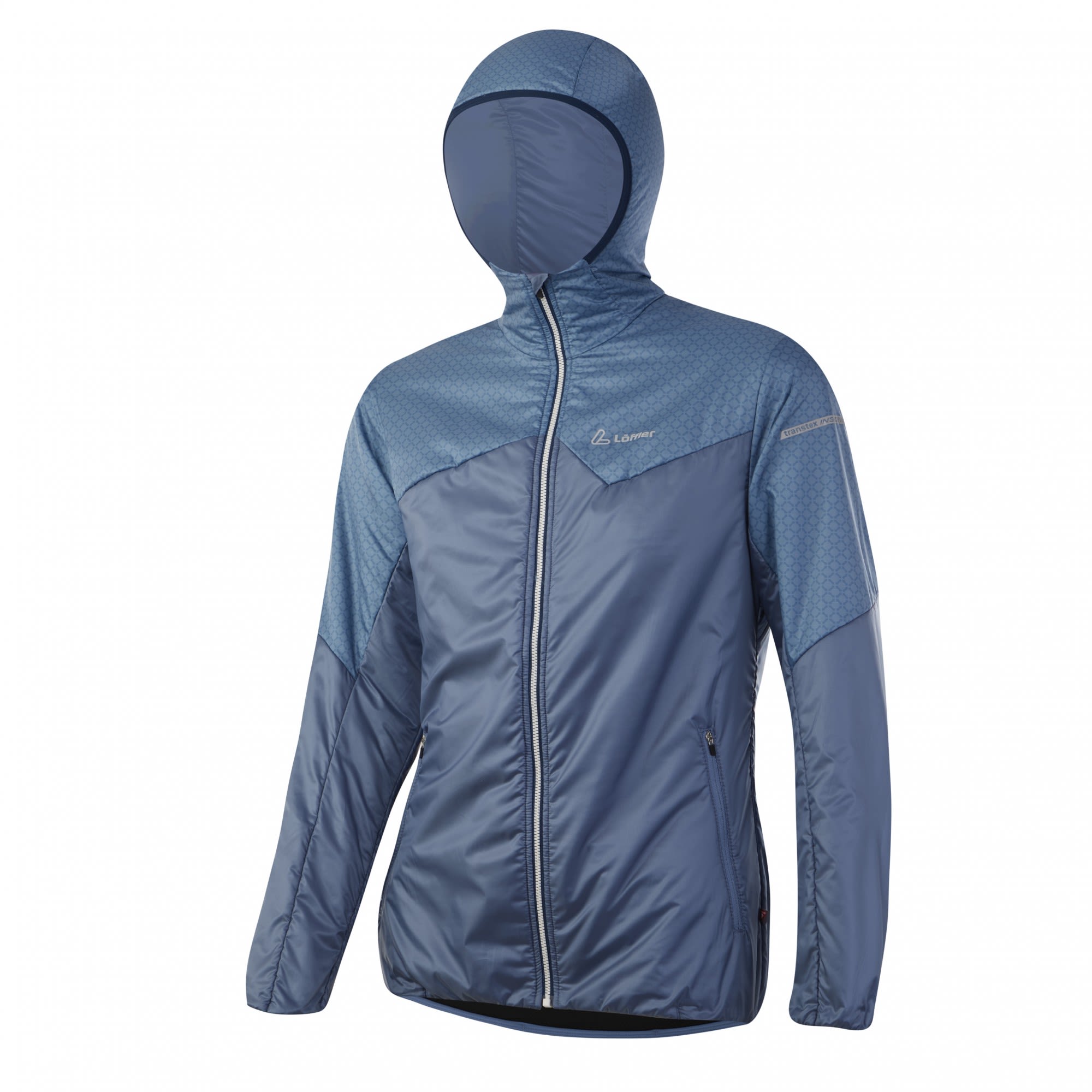 Lffler Hooded Jacket CF PL Active Blau- Female PrimaLoft(R) Isolationsjacken- Grsse 36 - Farbe Enzian