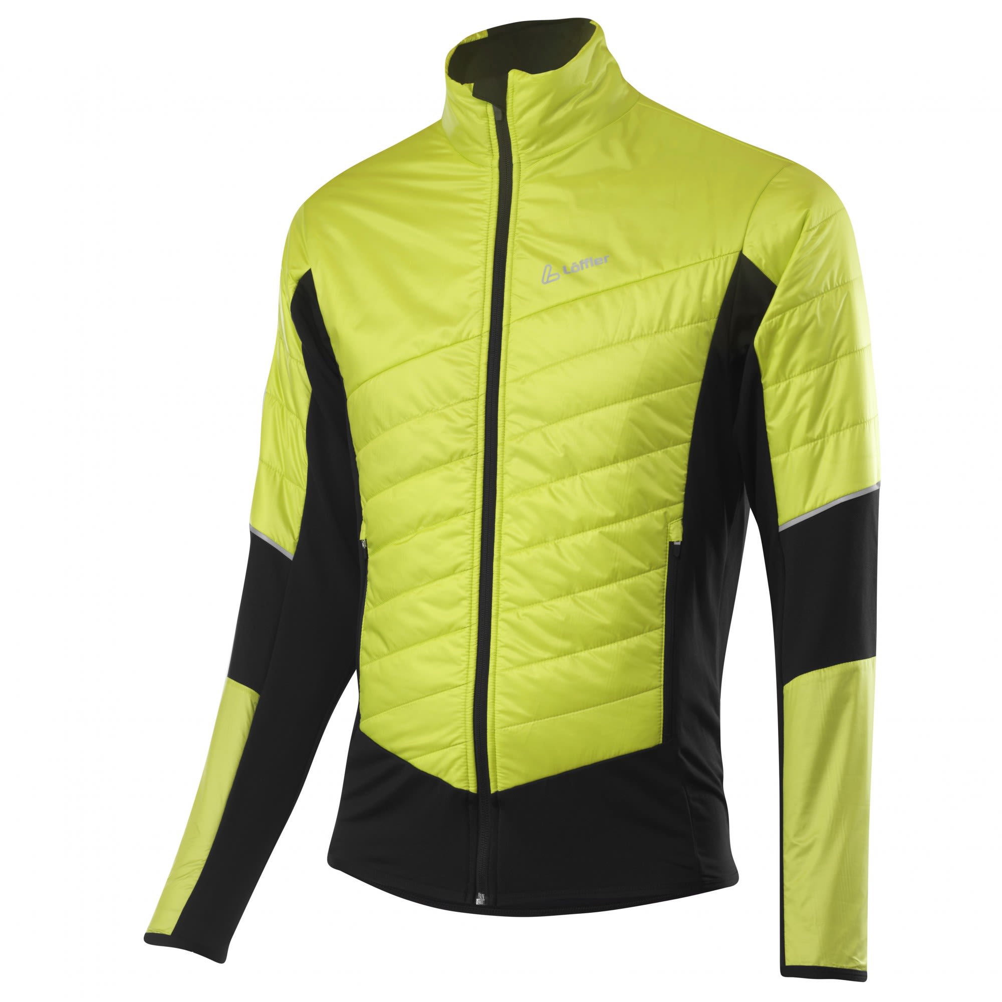 Lffler Jacket Pace Hybrid Primaloft60 Colorblock - Grn - Schwarz- Male PrimaLoft(R) Anoraks- Grsse 46 - Farbe Light Green