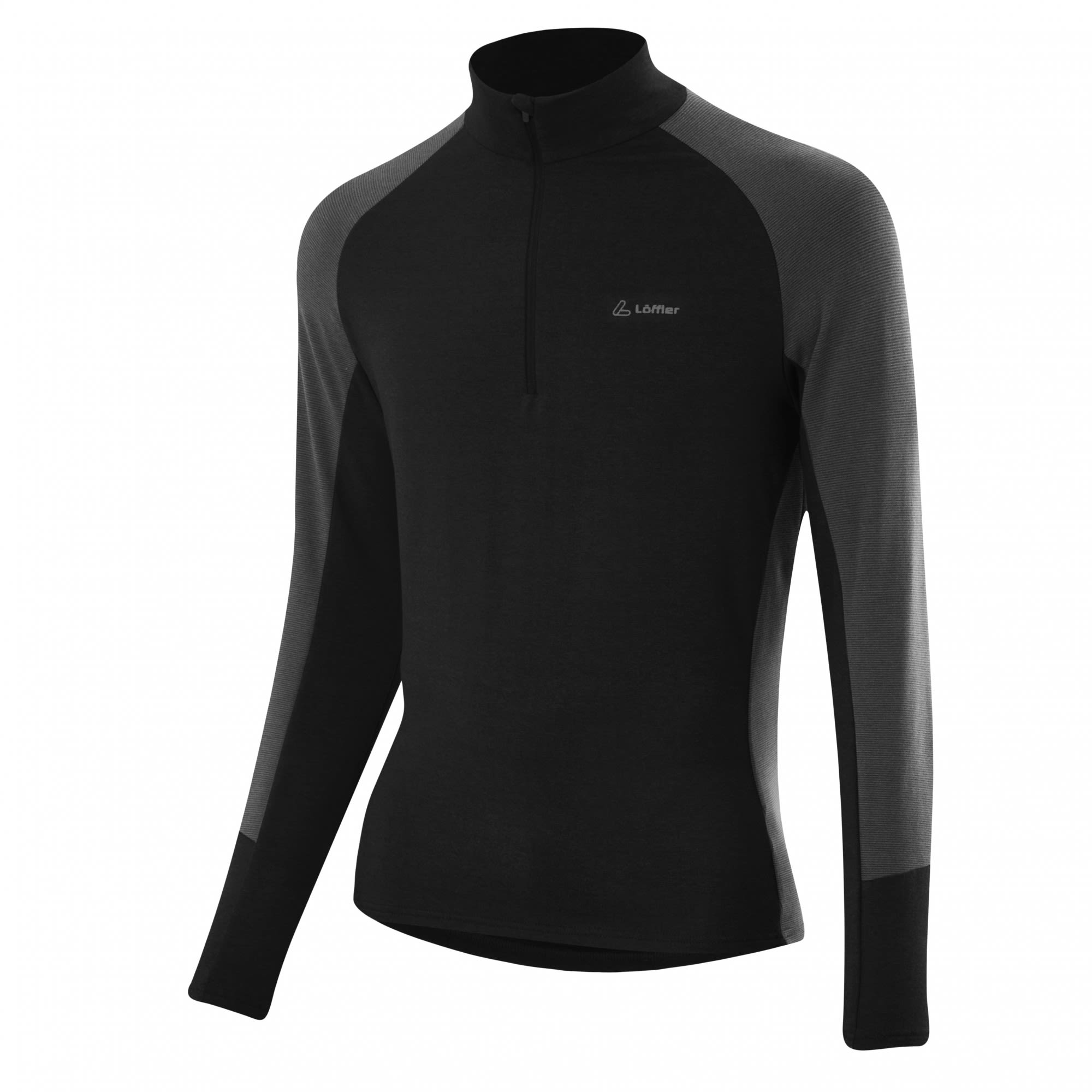 Lffler Midlayer CB Transtex Schwarz- Male Langarm-Shirts- Grsse 54 - Farbe Black