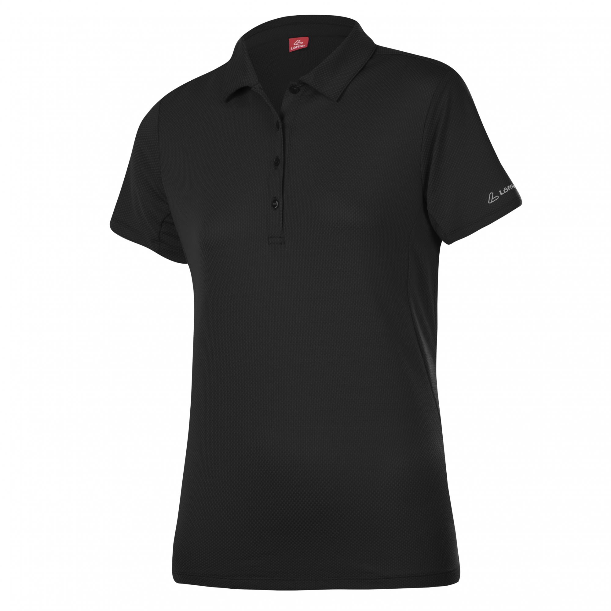 Lffler Poloshirt Tencel CF Schwarz- Female Polo Shirts- Grsse 36 - Farbe Black