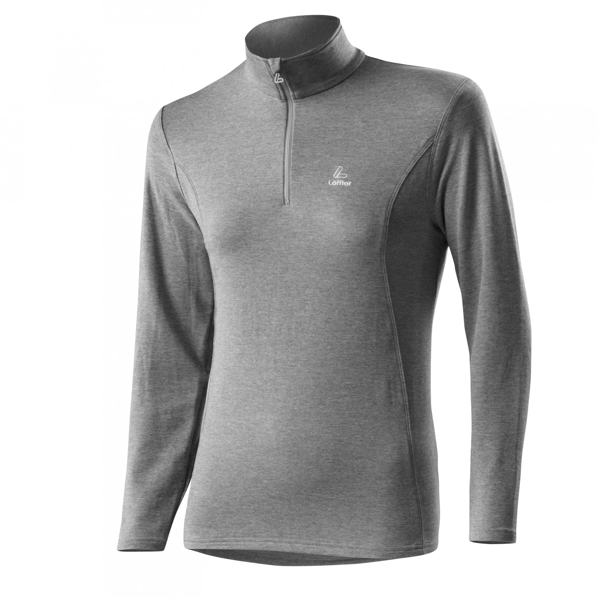 Lffler Transtex Pulli Basic Grau- Female Langarm-Shirts- Grsse 36 - Farbe Grau Mele