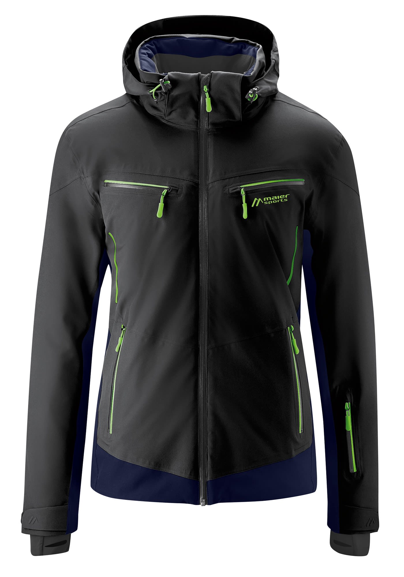 Maier Sports Illuminate 2-0 bergrsse Schwarz- Male Anoraks- Grsse 62 - Farbe Black