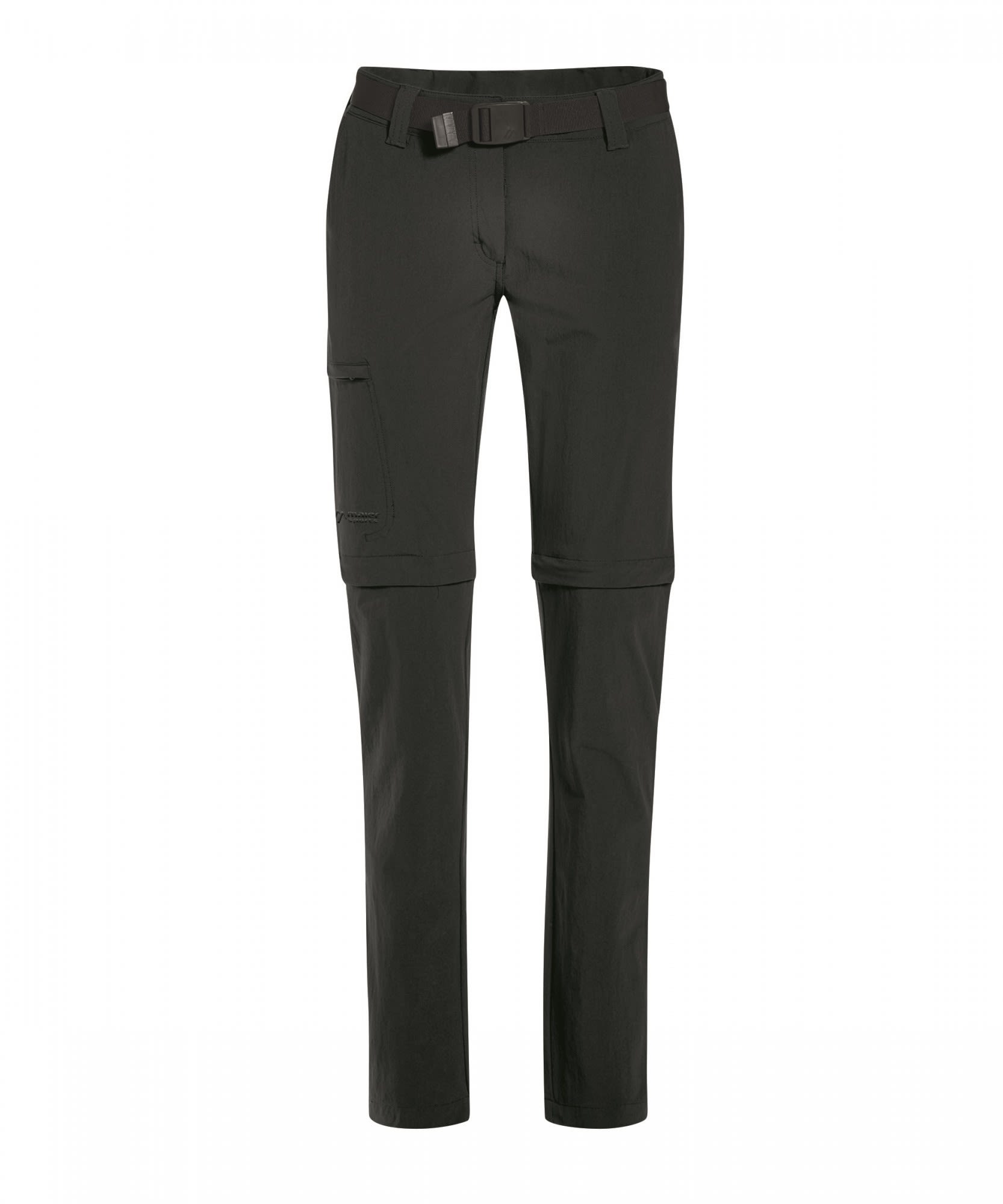 Maier Sports Inara Slim Zip bergrsse Schwarz- Female Shorts- Grsse 48 - Farbe Black