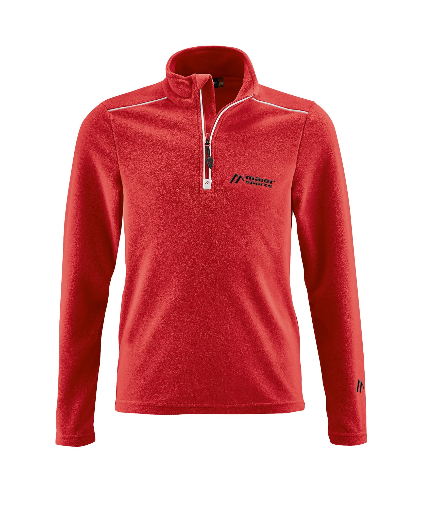 Maier Sports Kids Saladin Rot- Langarm-Shirts- Grsse 116 - Farbe Tango Red