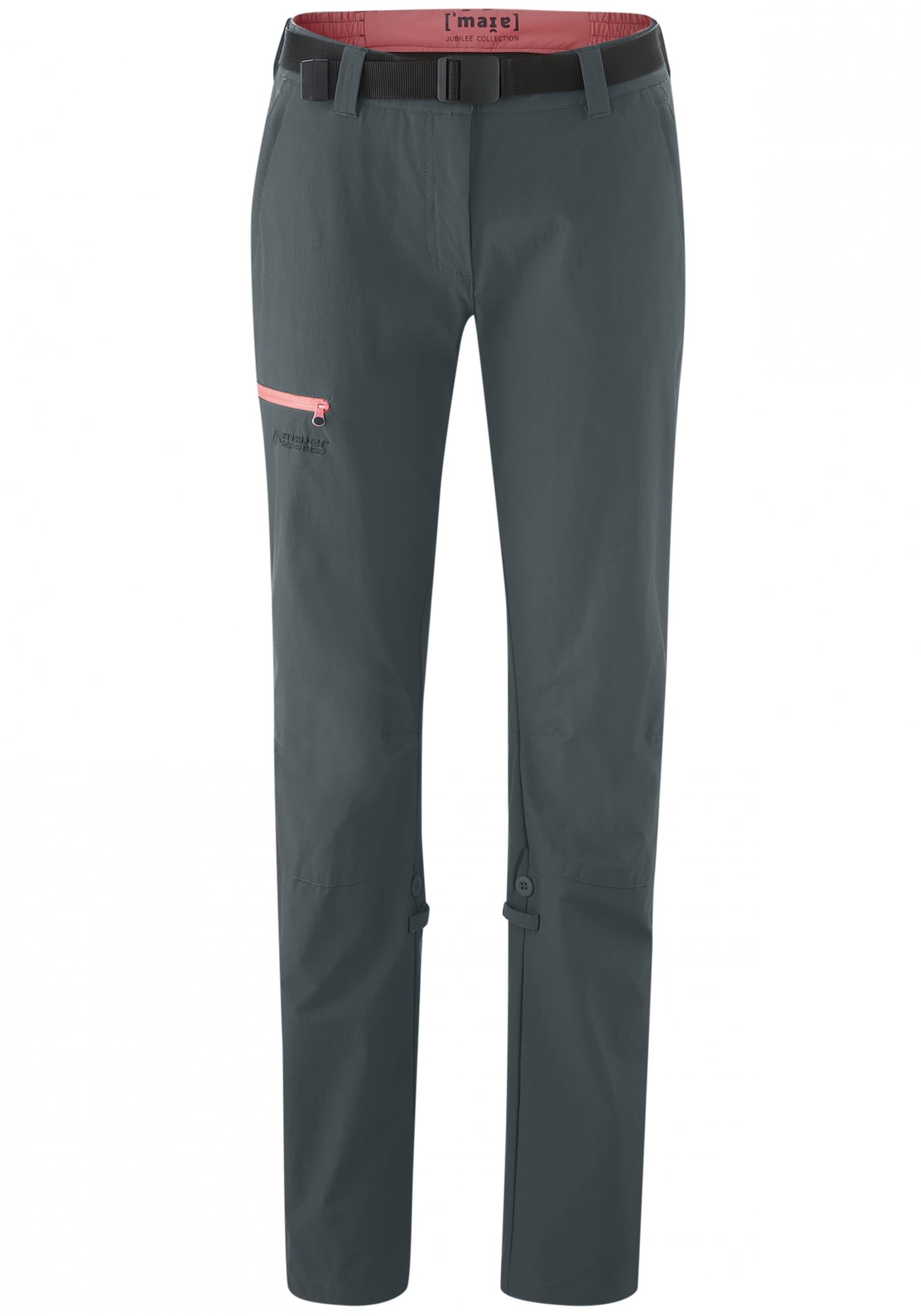Maier Sports Lulaka 15 bergrsse Grau- Female Softshellhosen- Grsse 48 - Farbe Graph - Strawberry