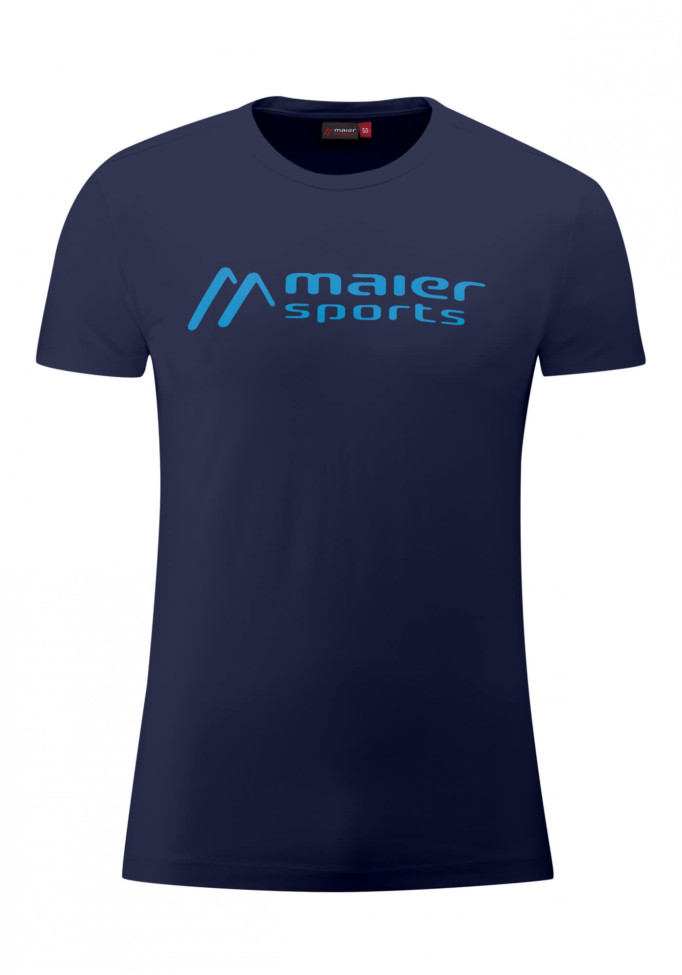 Maier Sports MS Tee Blau- Male T-Shirts- Grsse 54 - Farbe Night Sky