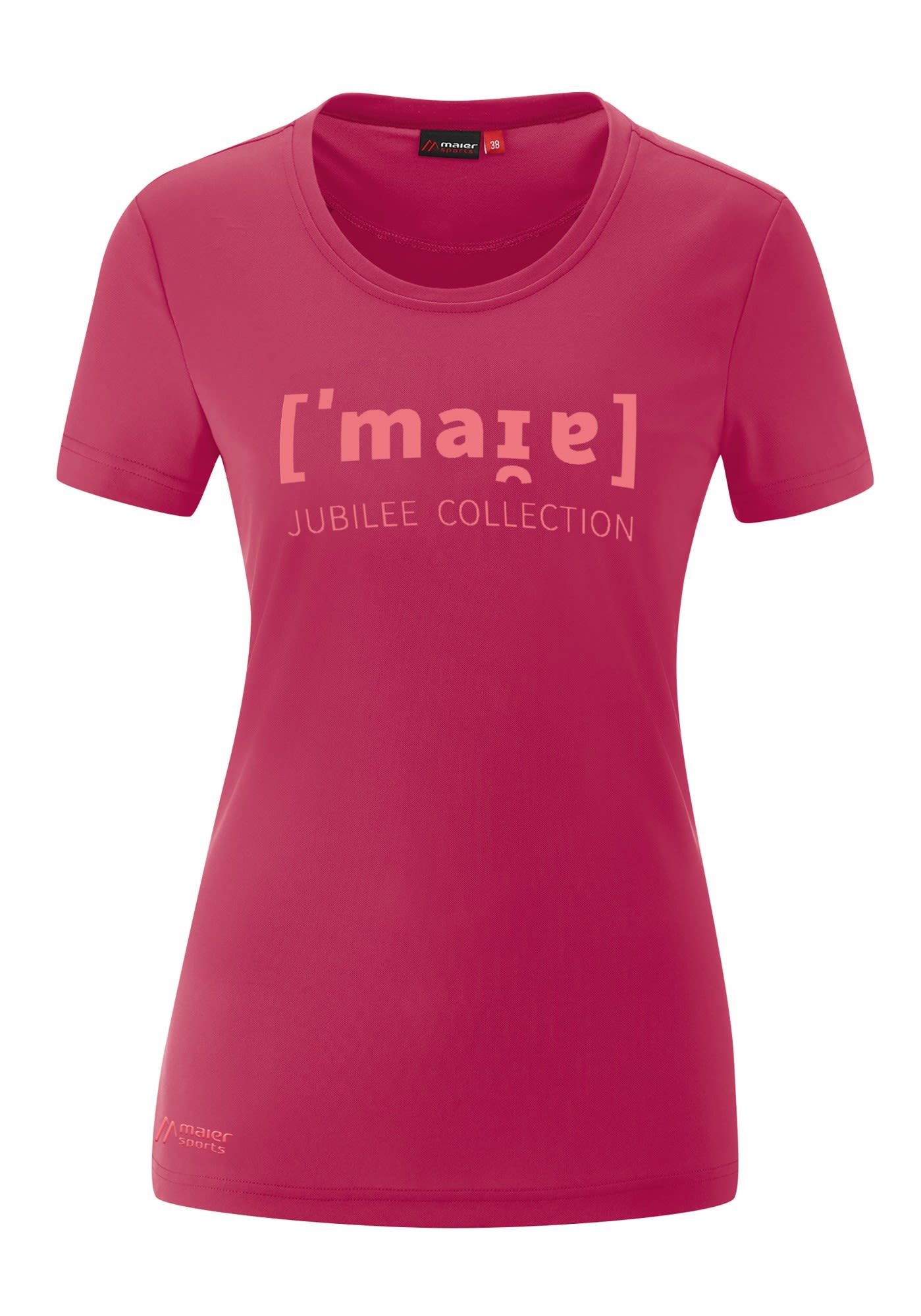 Maier Sports Waltraud 15 Pink- Female T-Shirts- Grsse 38 - Farbe Persian - Strawberry