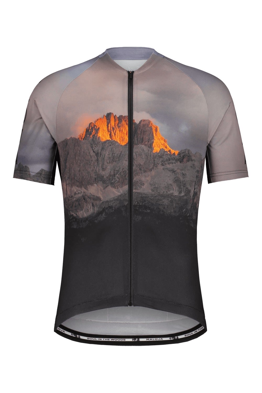 Maloja Albam- 1-2 Trikot Grau- Male PrimaLoft(R) Kurzarm-Radtrikots- Grsse S - Farbe Mountain Glow