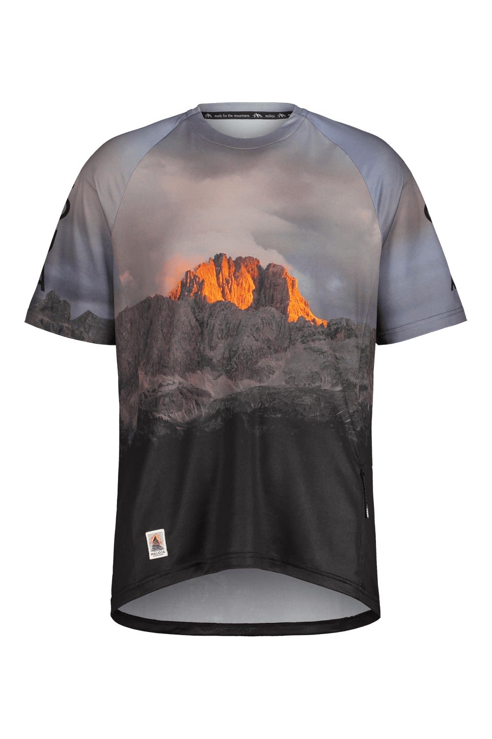 Maloja Albam- Multi 1-2 T-Shirt Grau- Male PrimaLoft(R) Kurzarm-Radtrikots- Grsse S - Farbe Mountain Glow