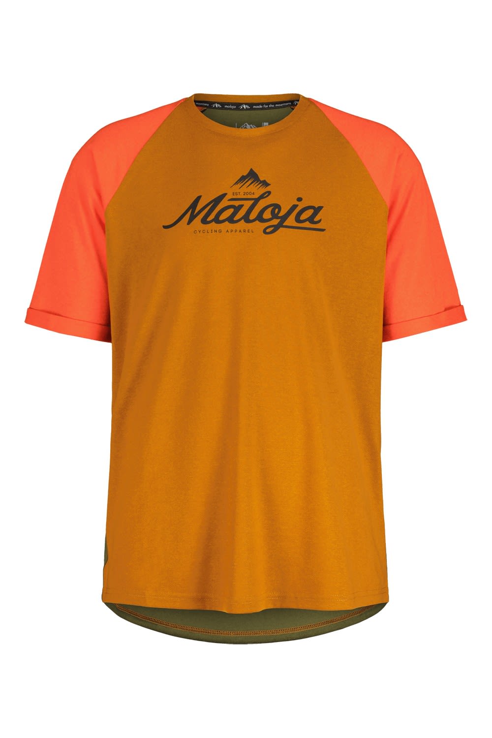 Maloja Anderterm- T-Shirt Colorblock - Bunt - Gelb- Male Kurzarm-Shirts- Grsse M - Farbe Honey Multi