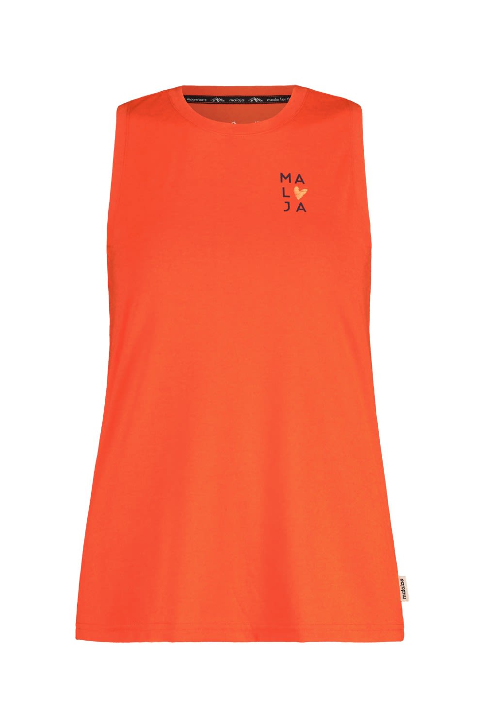 Maloja Apfelbaumm- Top Orange- Female Tops - rmellose Shirts- Grsse S - Farbe Glow