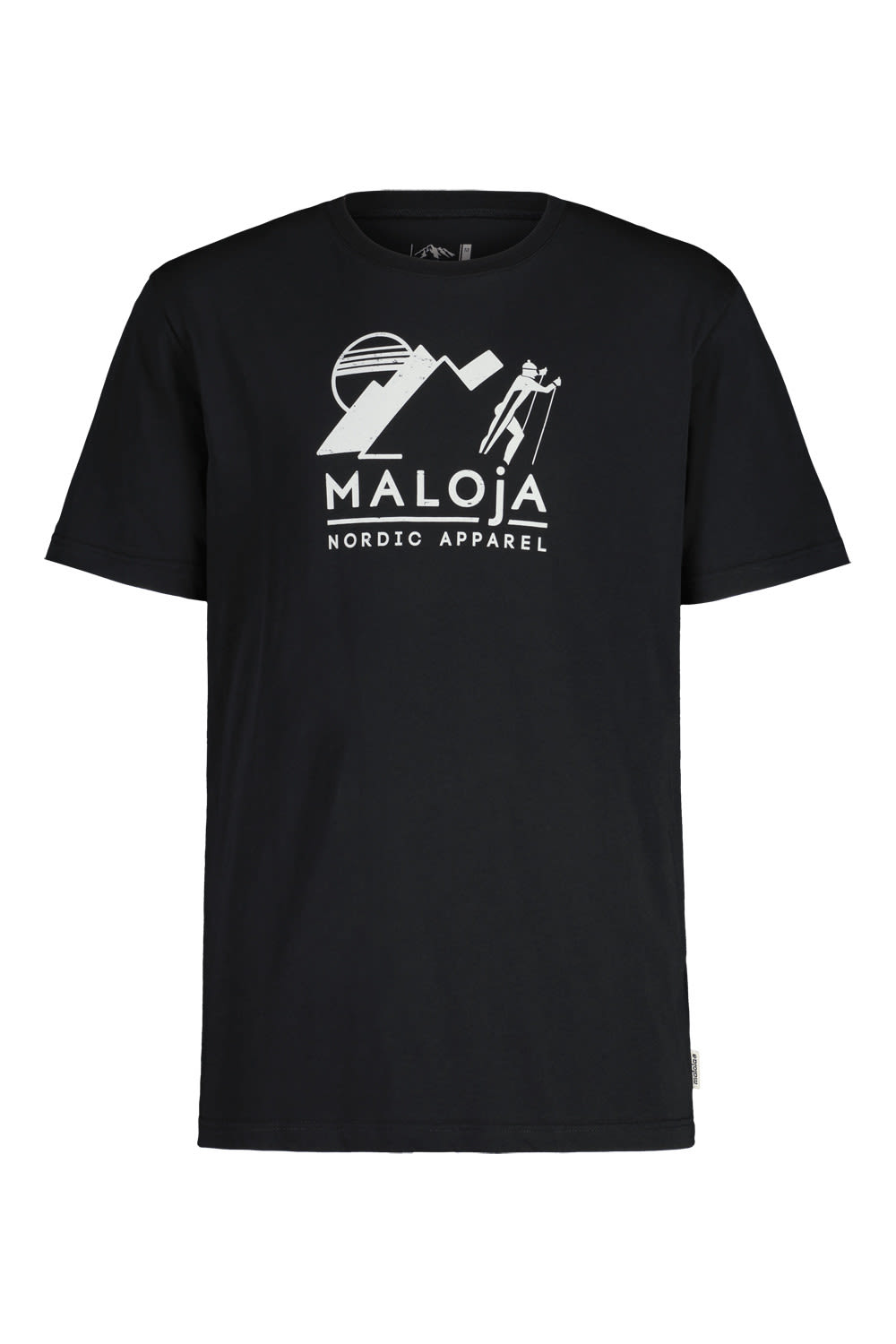 Maloja Beccom- T-Shirt Schwarz- Male Kurzarm-Shirts- Grsse S - Farbe Moonless