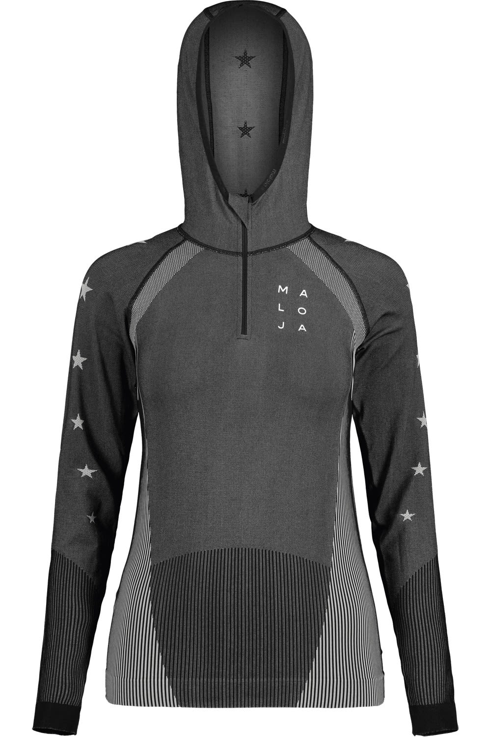 Maloja Blaumeisem- Langarmshirt (Vorgngermodell) Schwarz- Female Langarm-Shirts- Grsse Xs-S - Farbe Moonless