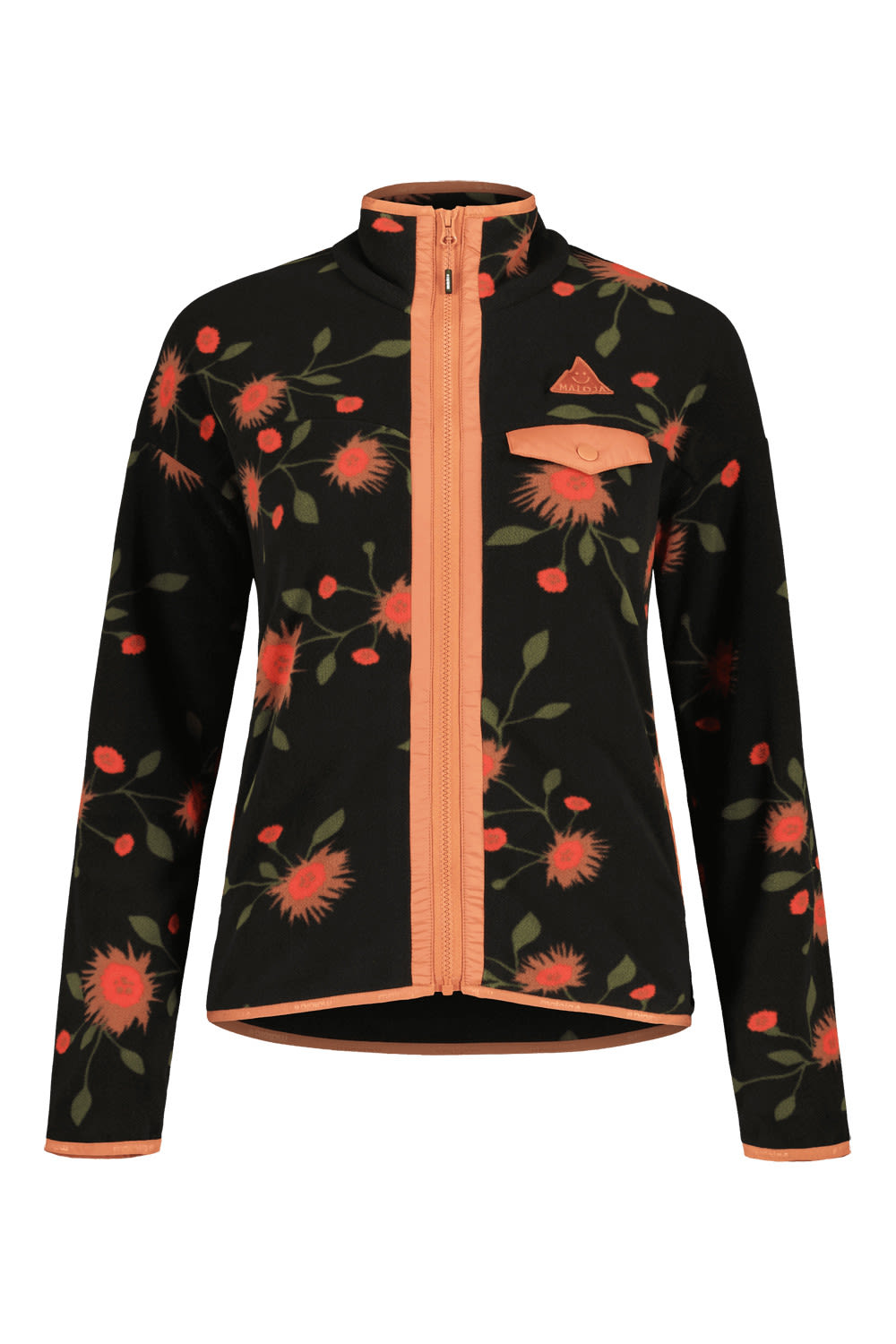 Maloja Bocanam- Jacke Schwarz- Female Anoraks- Grsse XL - Farbe Moonless Glowflower