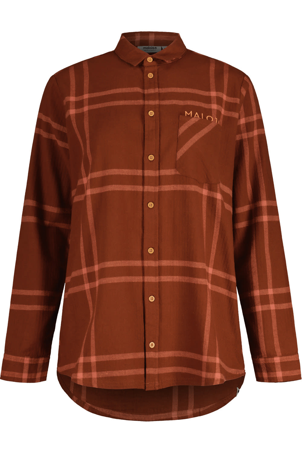 Maloja Chhum- Hemd Kariert - Rot- Female Langarm-Blusen- Grsse XS - Farbe Chestnut Check