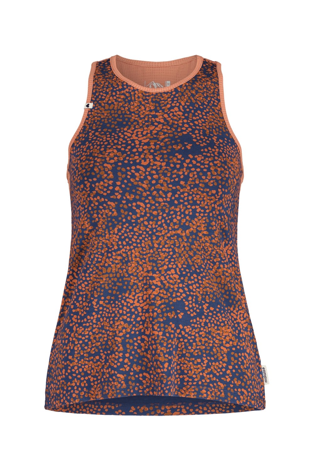Maloja Civellam- Top Blau - Orange- Female Tops - rmellose Shirts- Grsse S - Farbe Midnight Multi