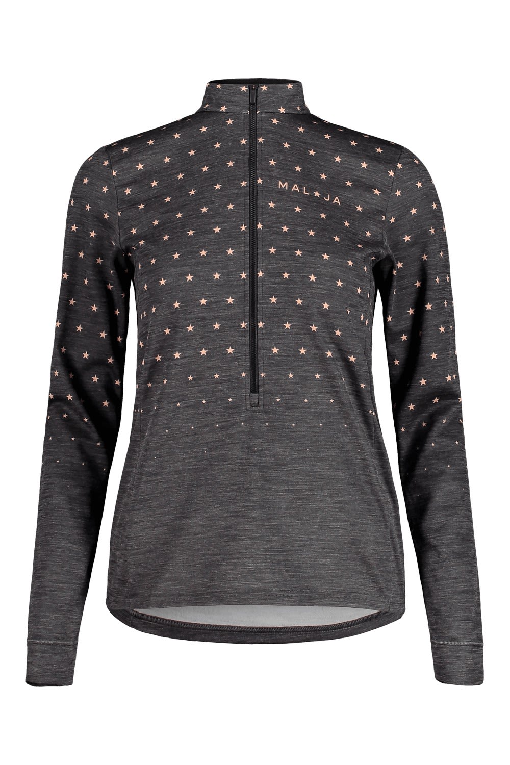 Maloja Copperbeechm- Langarmshirt (Vorgngermodell) Schwarz- Female Merino Langarm-Shirts- Grsse L - Farbe Moonless