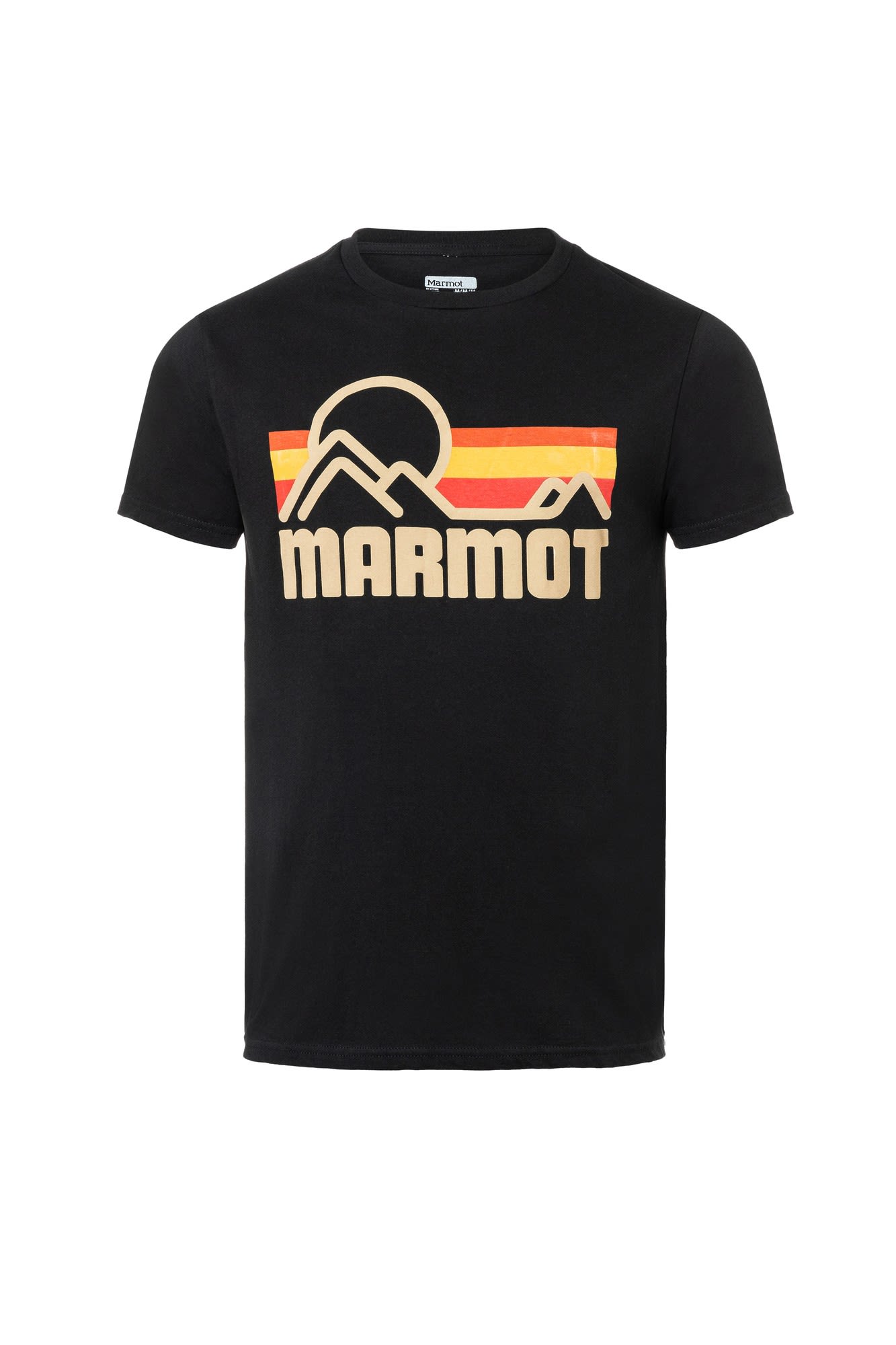 Marmot Coastal Tee Short-Sleeve Schwarz- Male Kurzarm-Shirts- Grsse S - Farbe Black