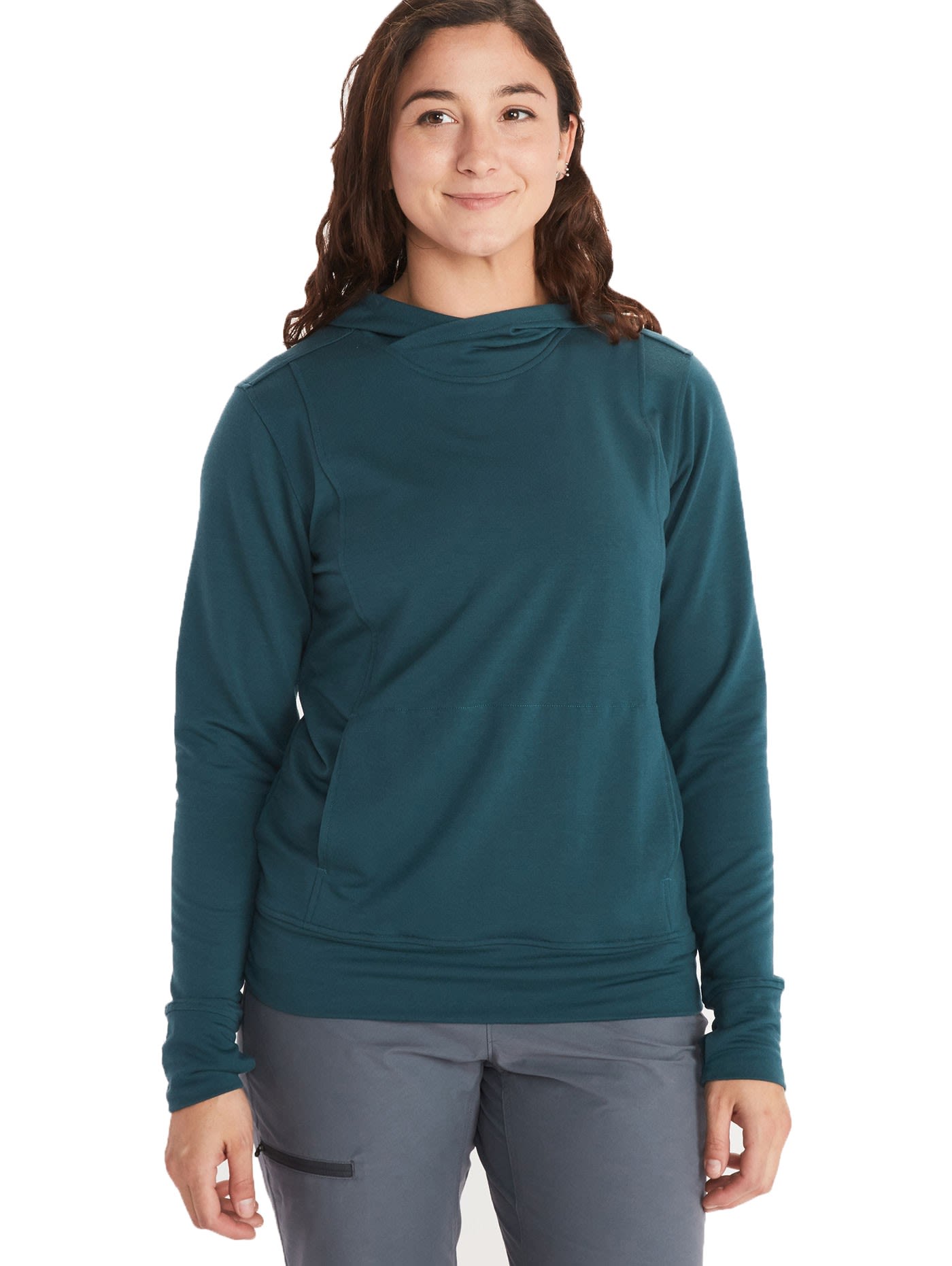 Marmot La Linea Hoody Grn- Female Sweaters und Hoodies- Grsse S - Farbe Stargazer