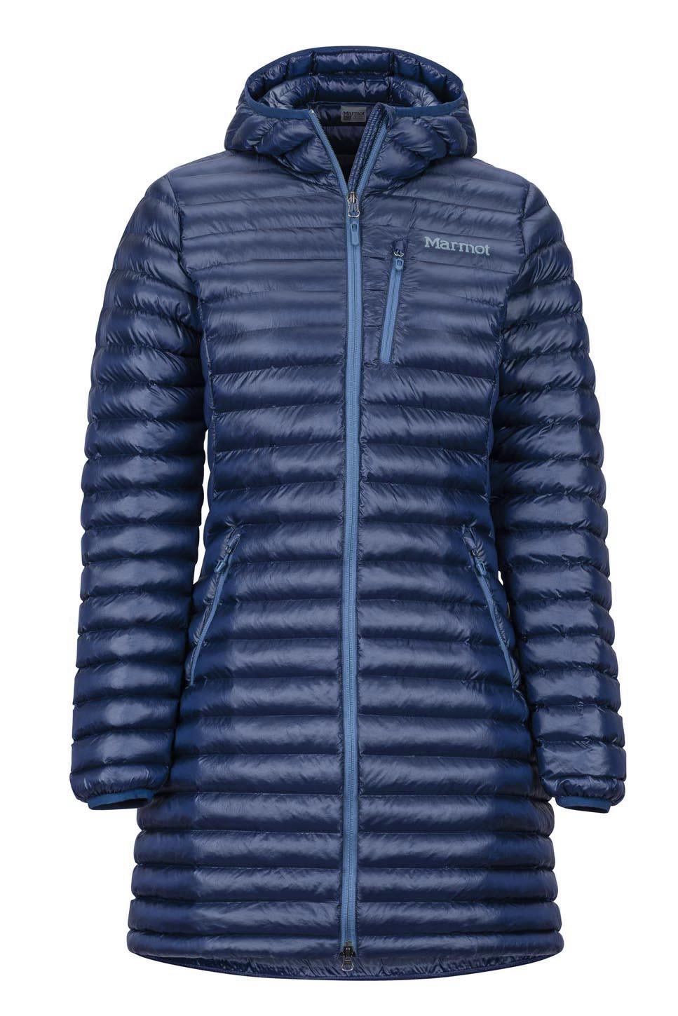 Marmot Long Avant Featherless Hoody Blau- Female Thinsulate- Ponchos und Capes- Grsse S - Farbe Arctic Navy