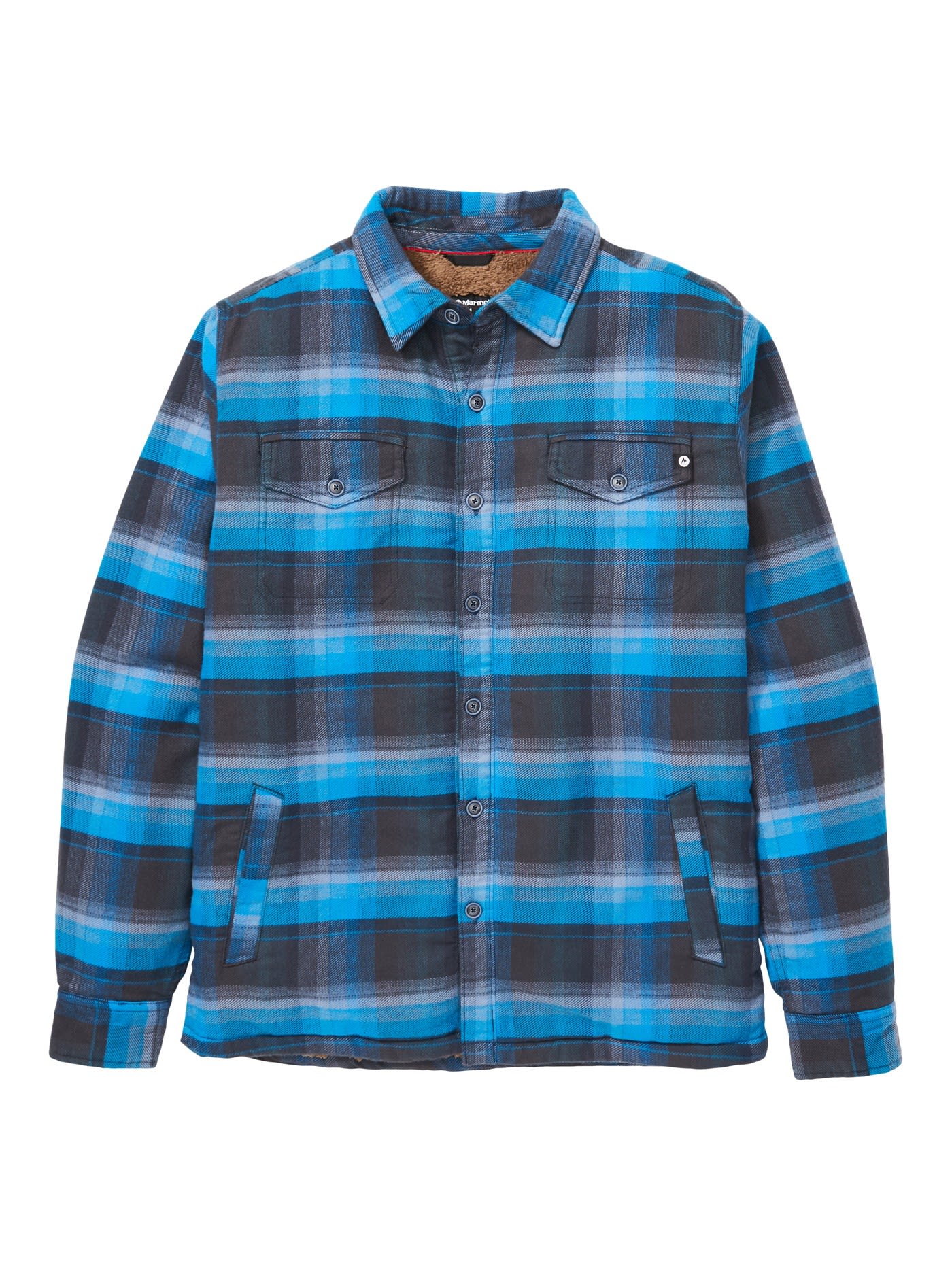 Marmot Ridgefield Long-Sleeve Kariert - Blau- Male Langarm-Hemden- Grsse M - Farbe Dark Indigo