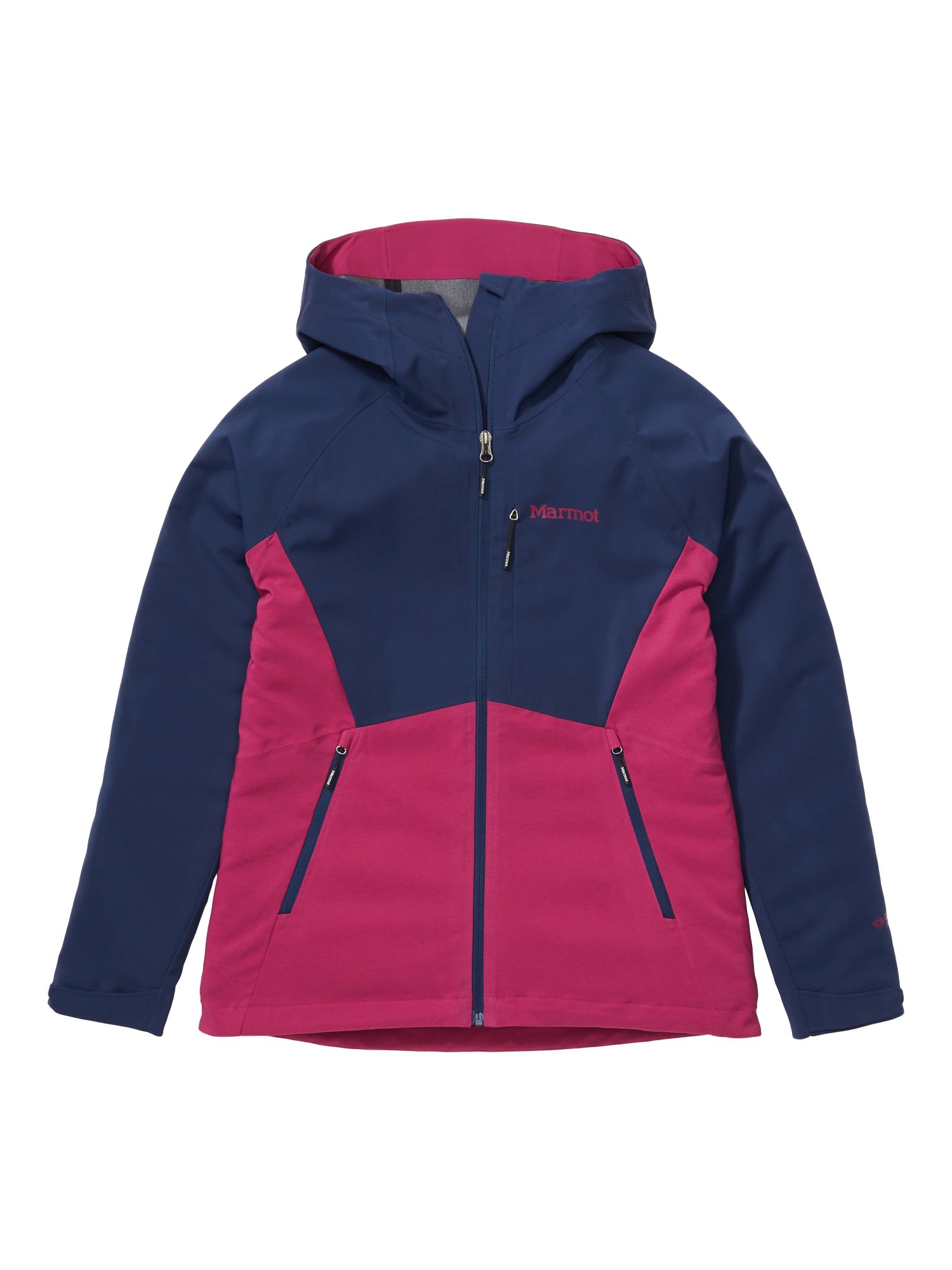 Marmot ROM 2-0 Hoody Colorblock - Blau - Pink- Female Gore-Tex(R) Ponchos und Capes- Grsse XL - Farbe Arctic Navy - Wild Rose